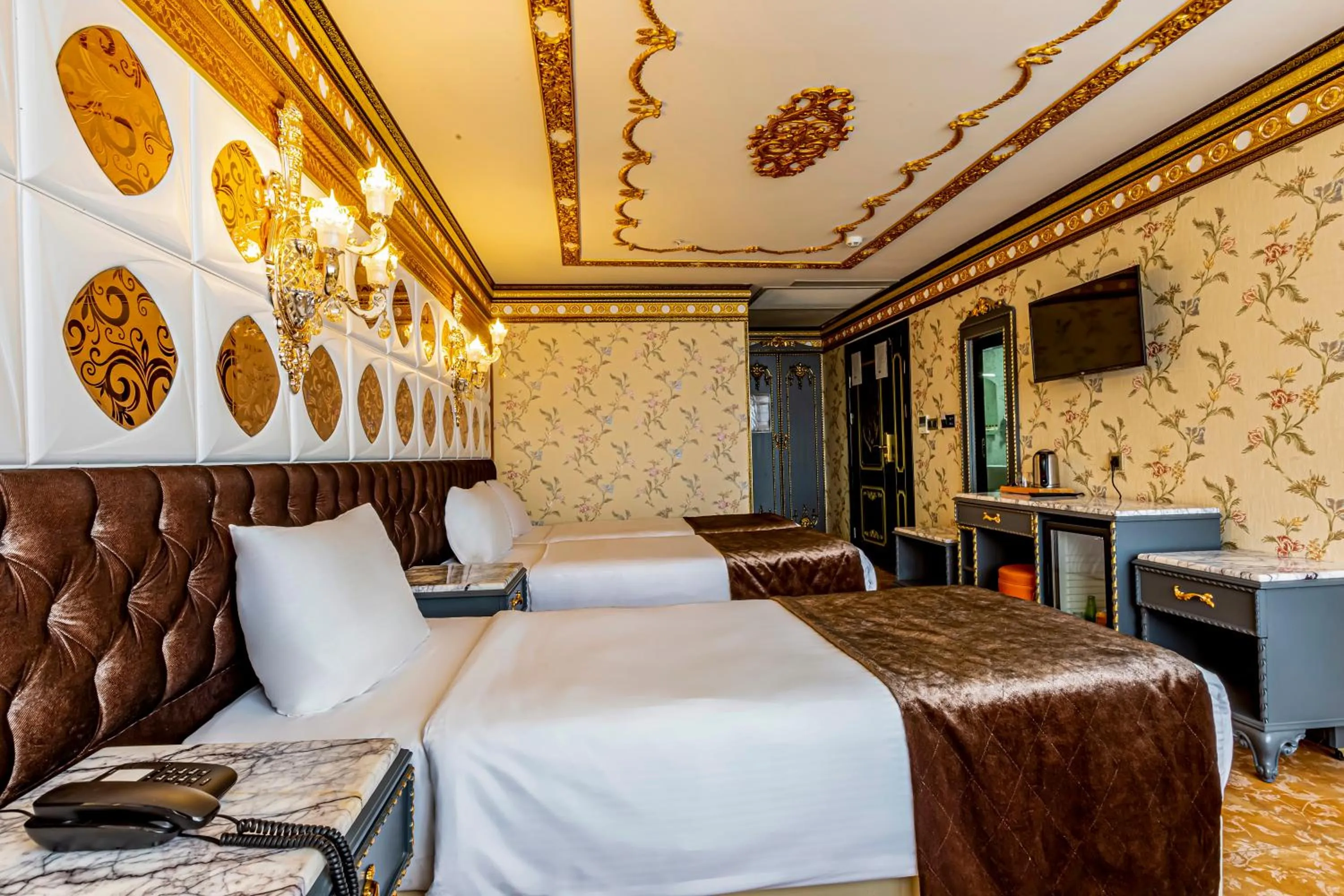 Bed in Laleli Blue Marmaray Hotel