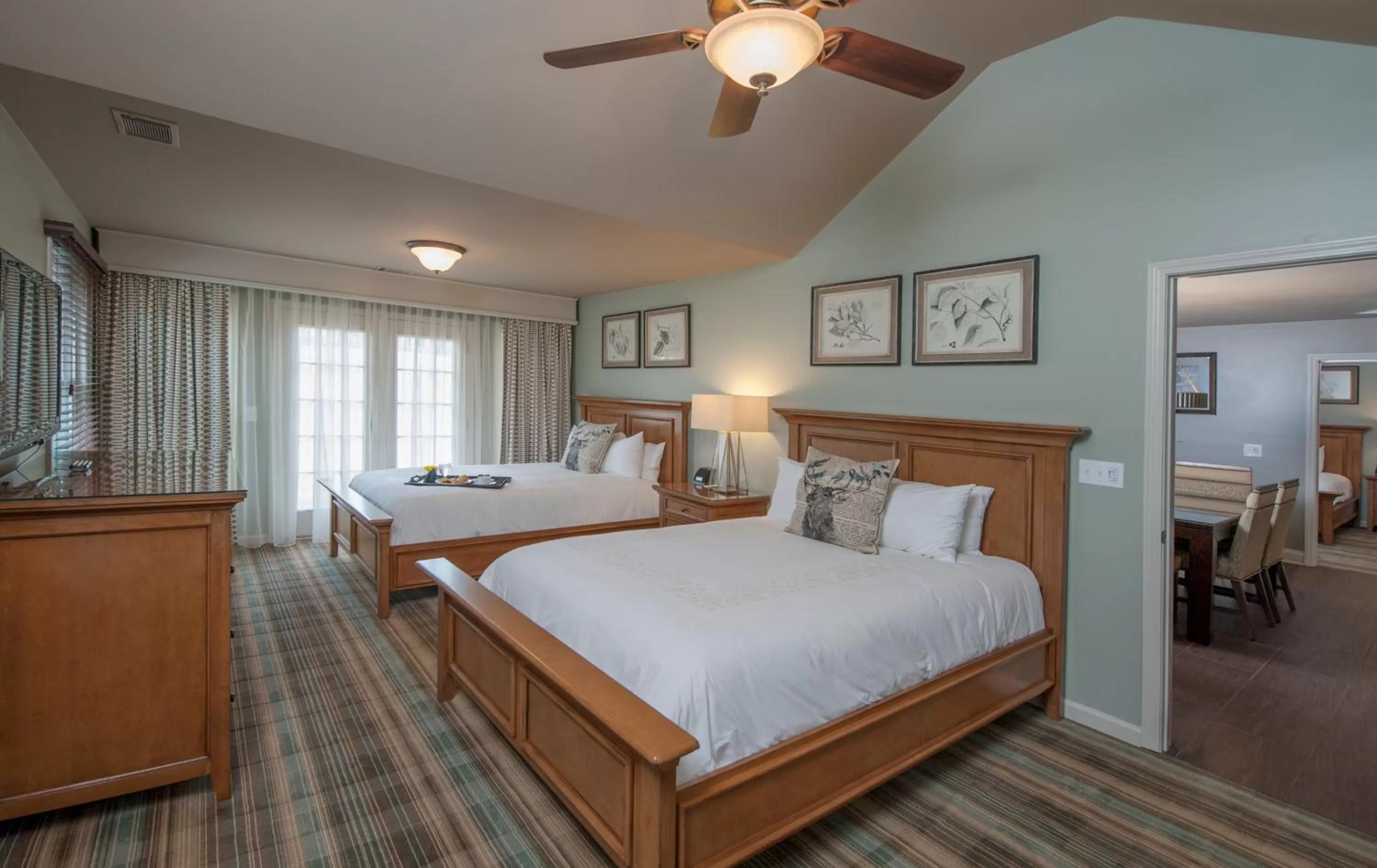 Bed in Chateau Elan Winery