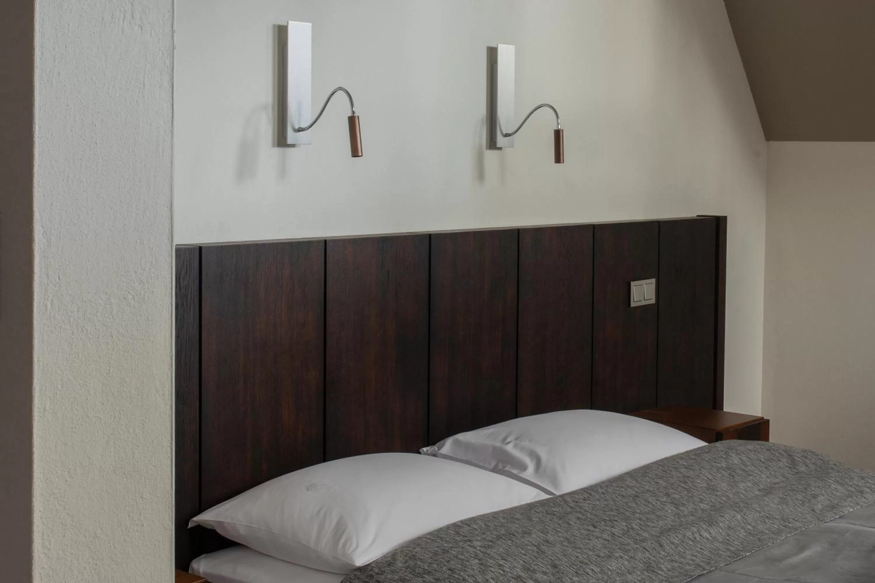 Bed in Hotel Monopol