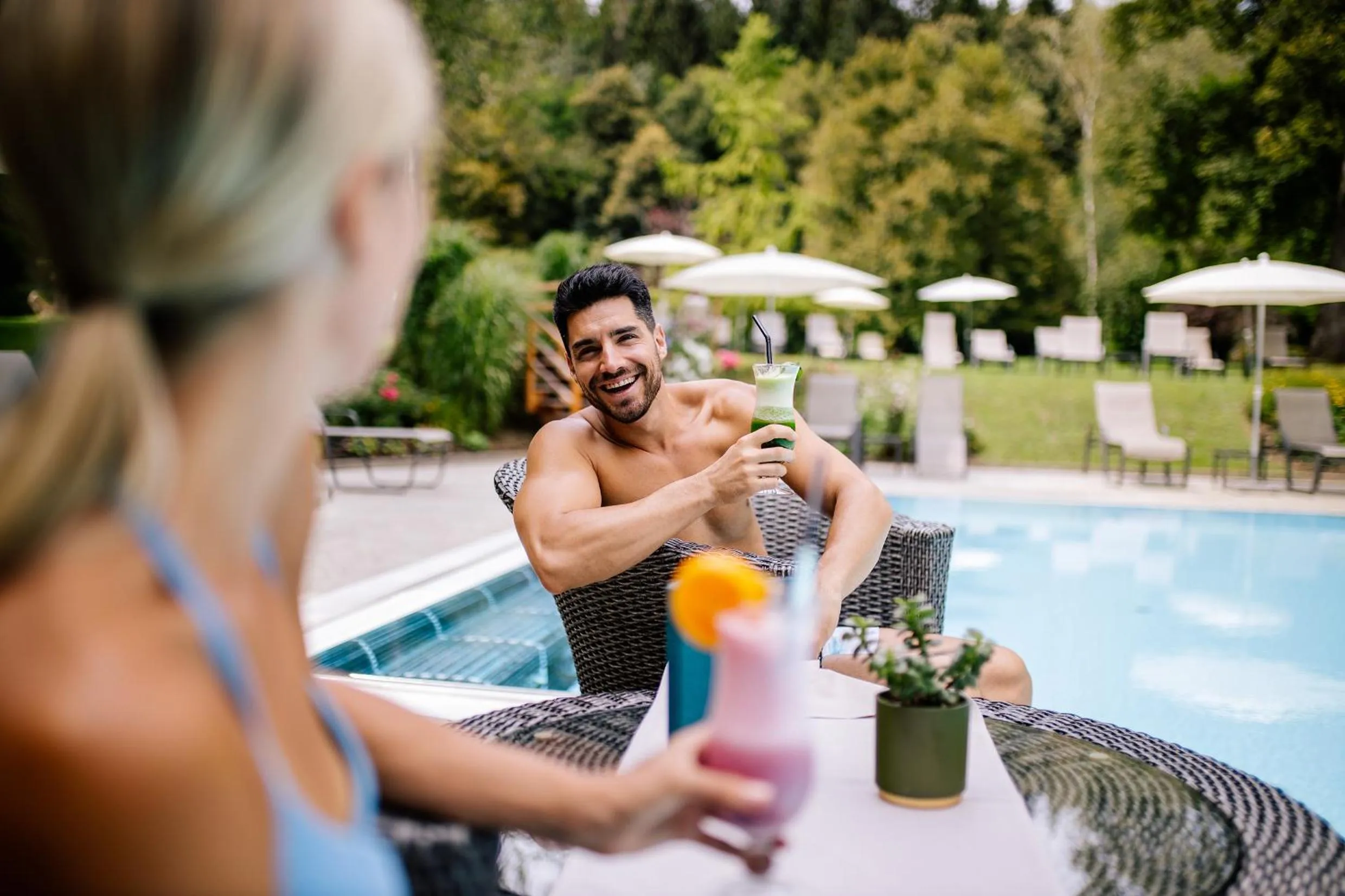 Swimming pool in Hotel Warmbaderhof