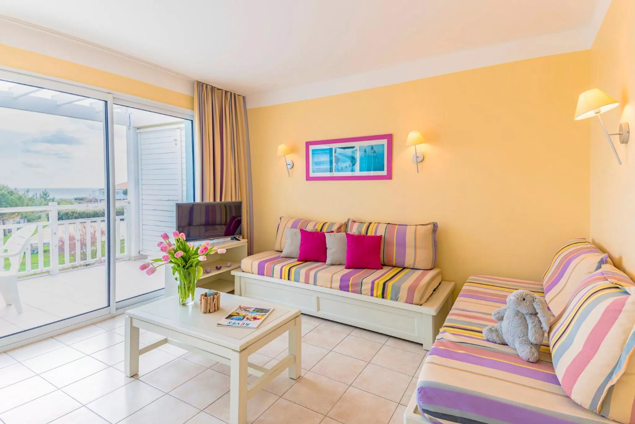 Living room in Lagrange Vacances L’Estran