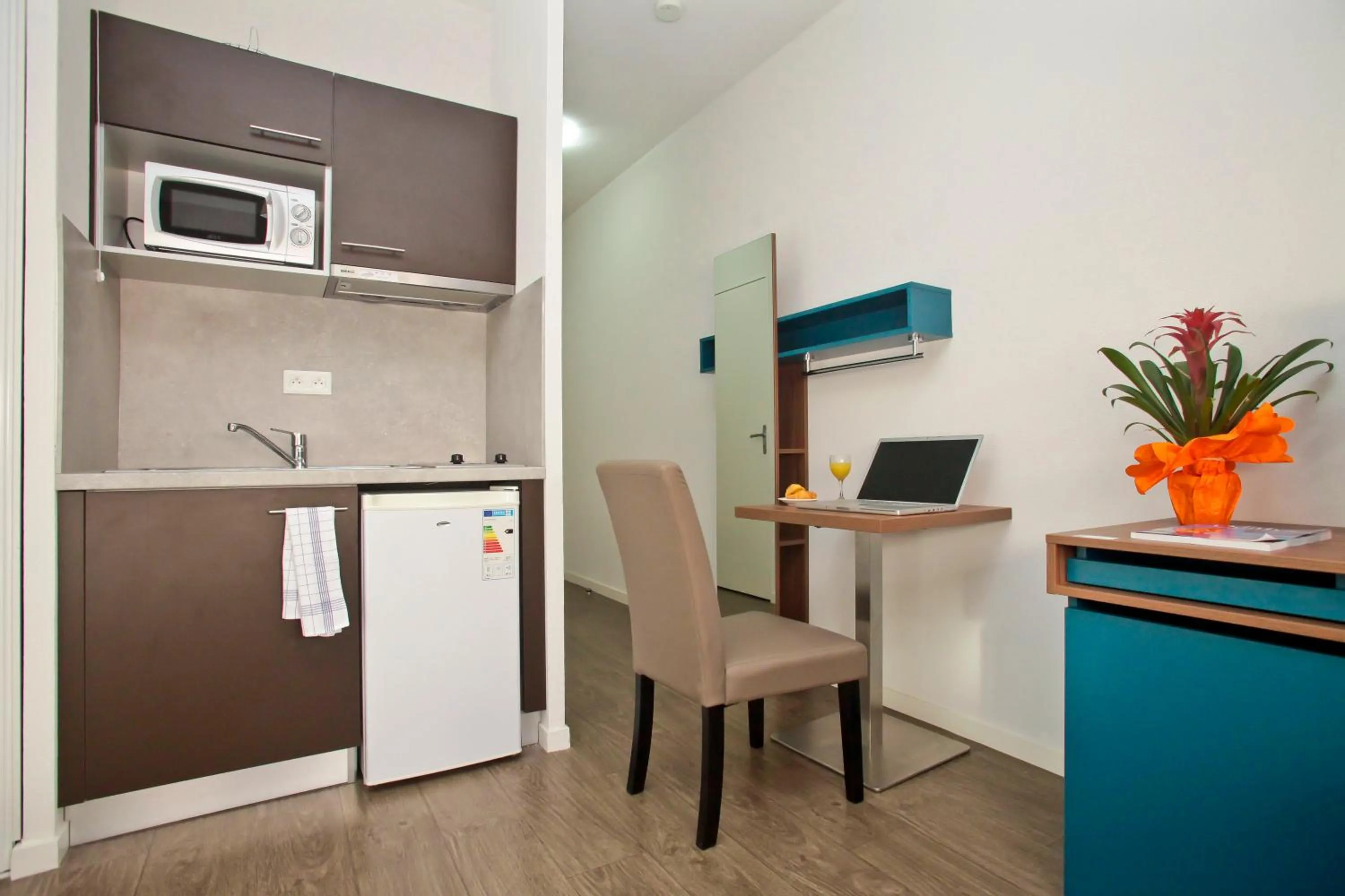 Kitchen or kitchenette, Kitchen/Kitchenette in Apparthotel Odalys Tours