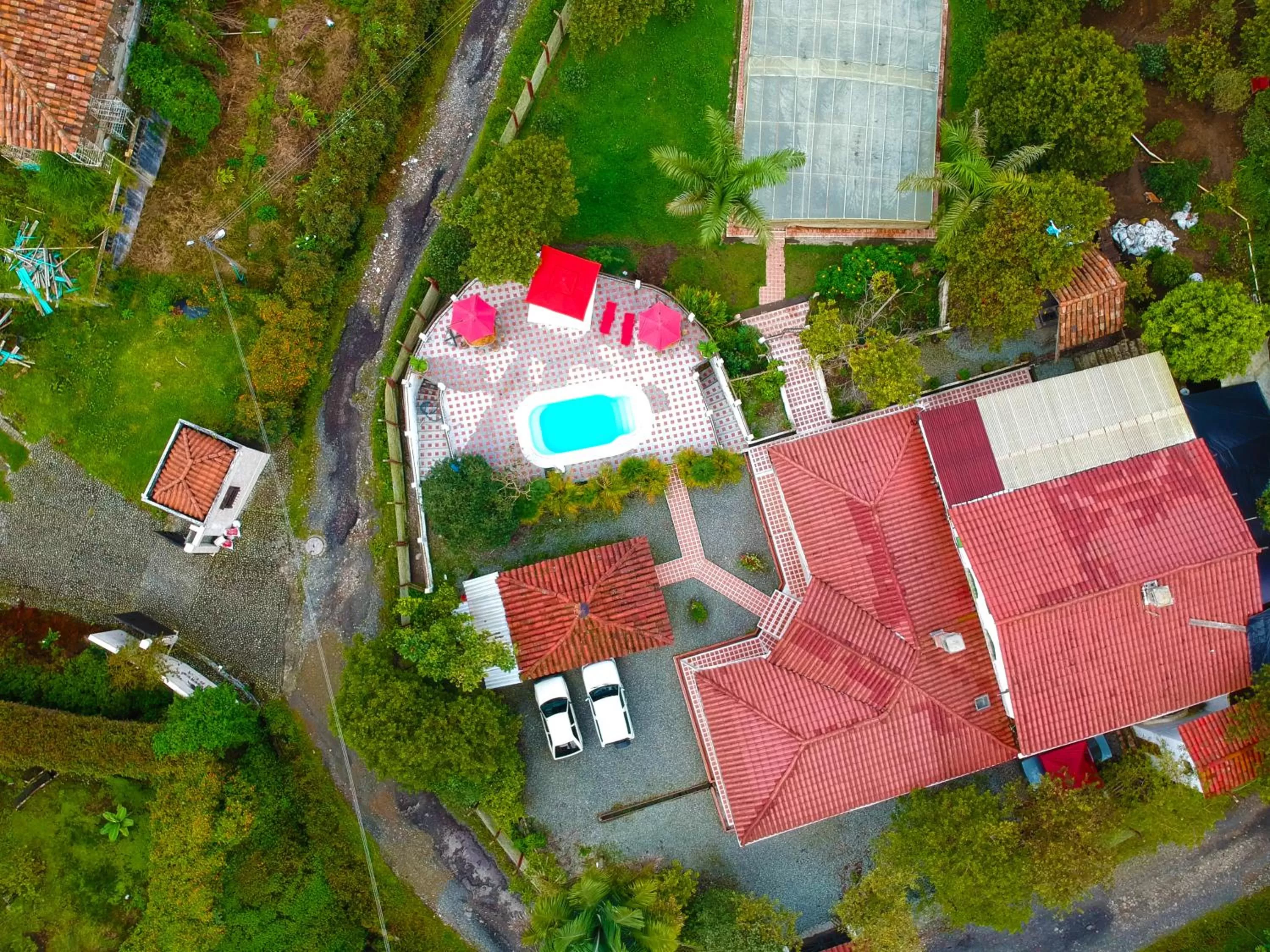 Bird's eye view, Bird's-eye View in Finca Campestre La Adelita B&B