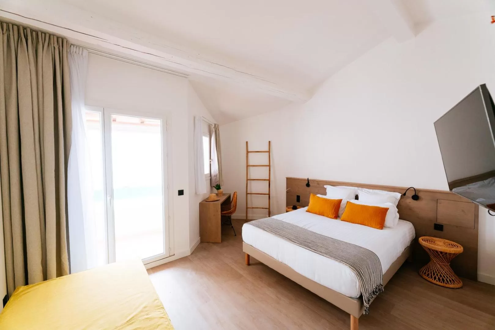 Bed in Hôtel Casa Marina