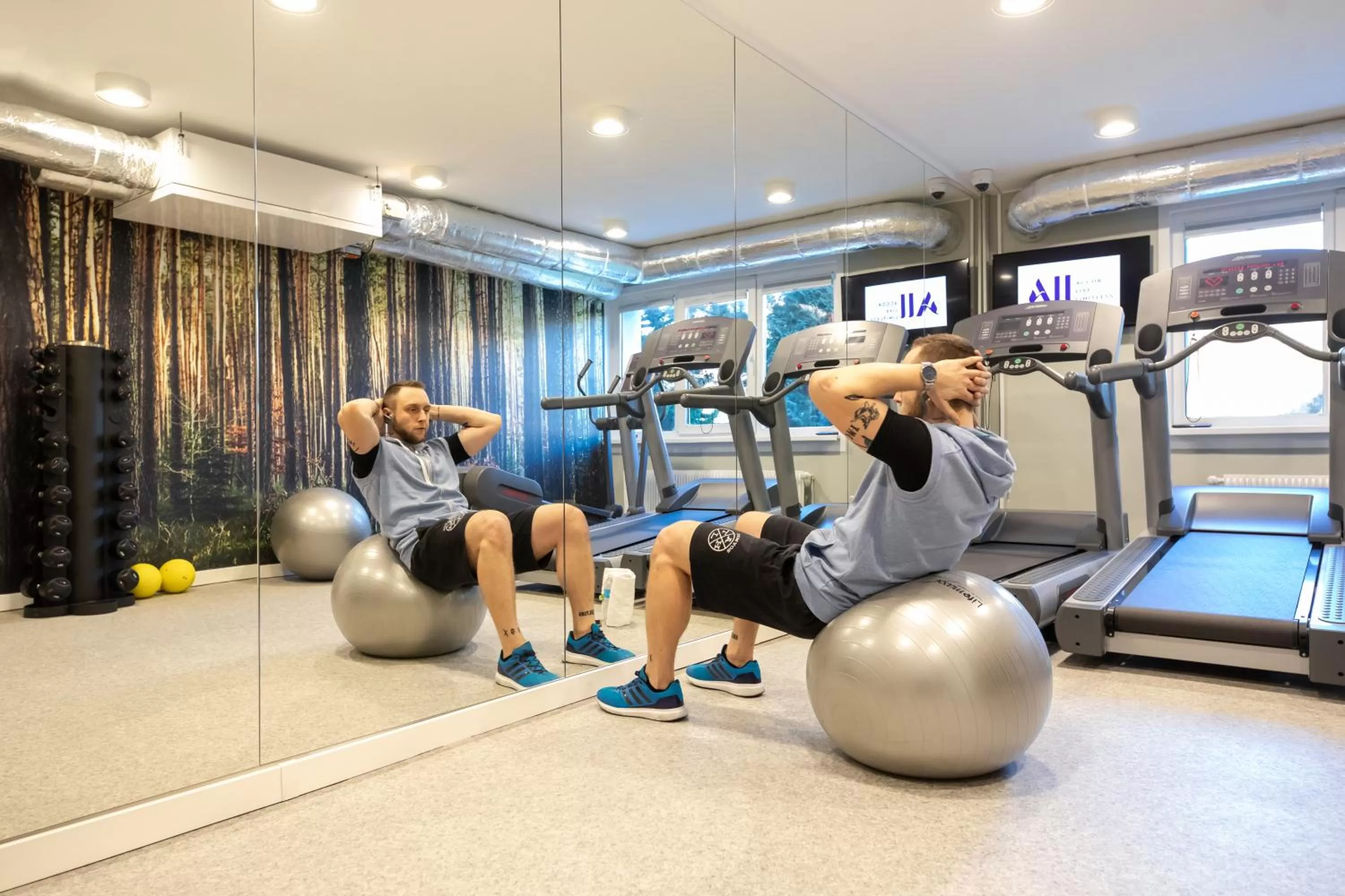 Fitness centre/facilities in Novotel Wrocław City