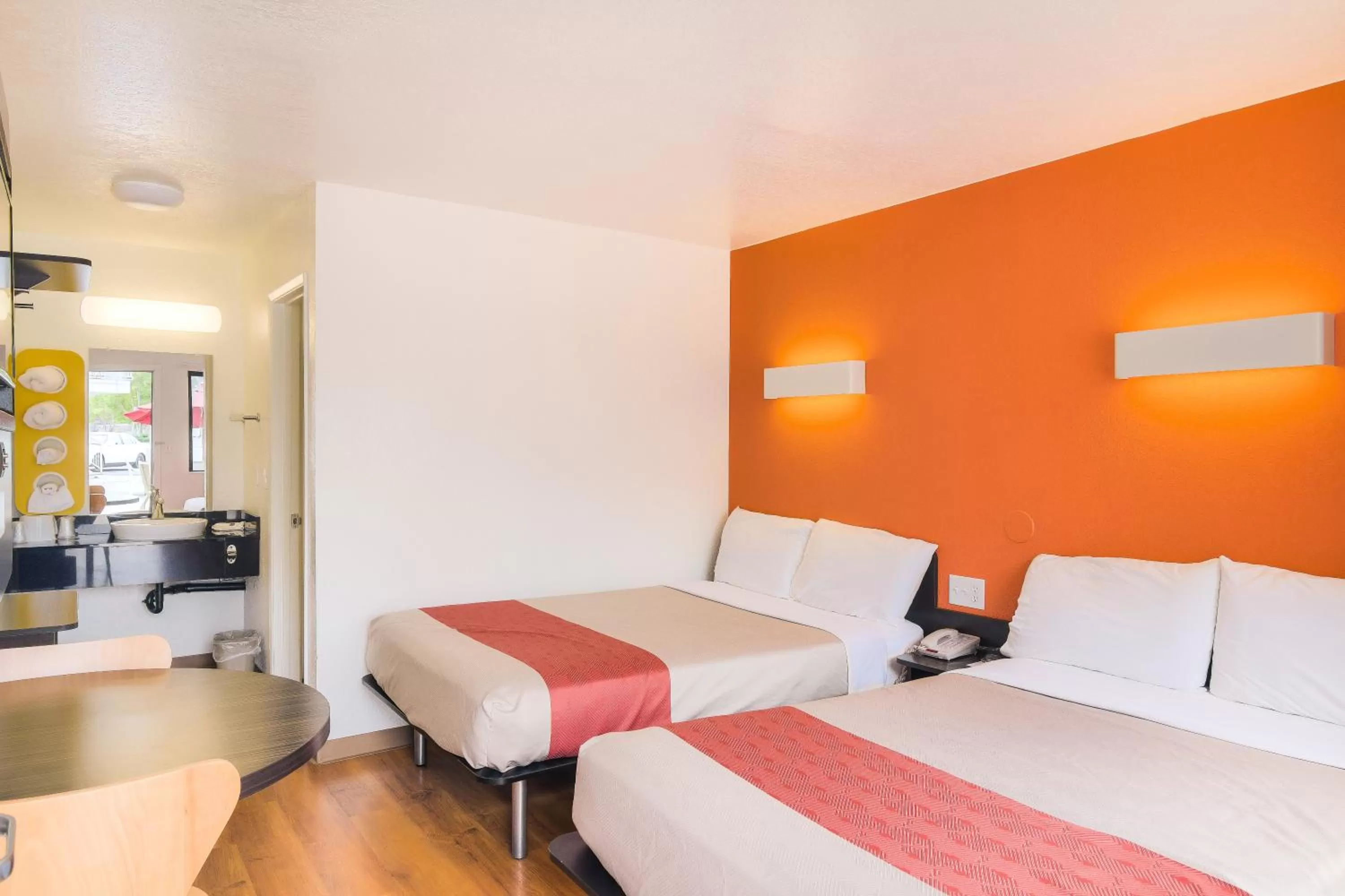 Bed in Motel 6-Camarillo, CA