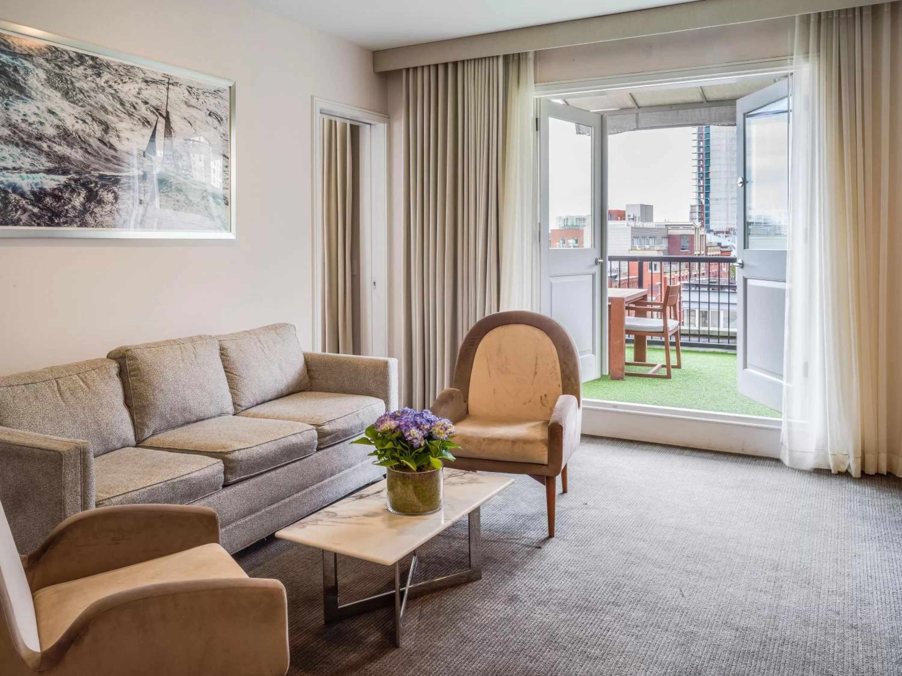 Living room in 33 Hotel, New York City, Seaport