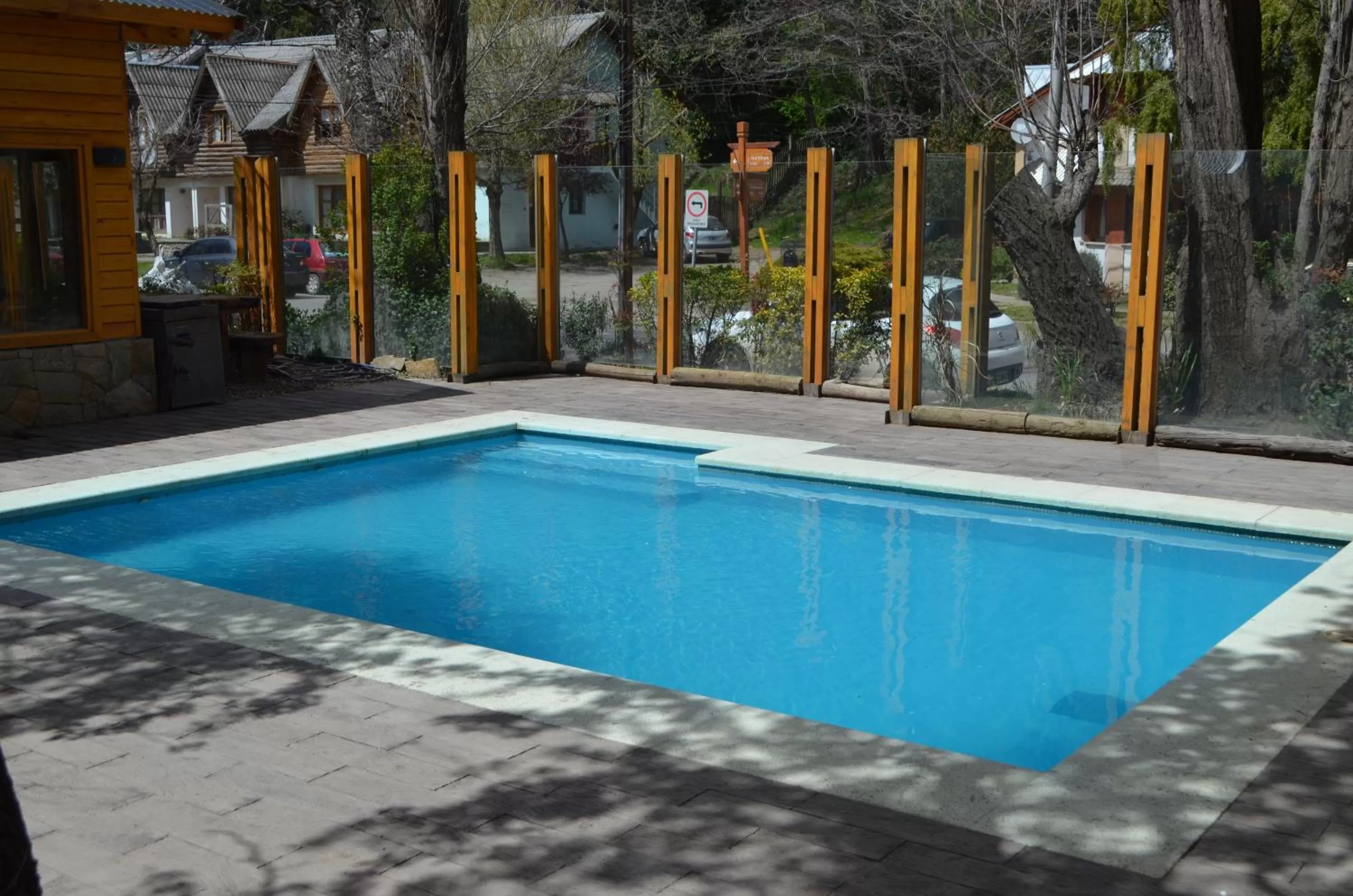 Pool view in Apart Hotel Robles del Sur