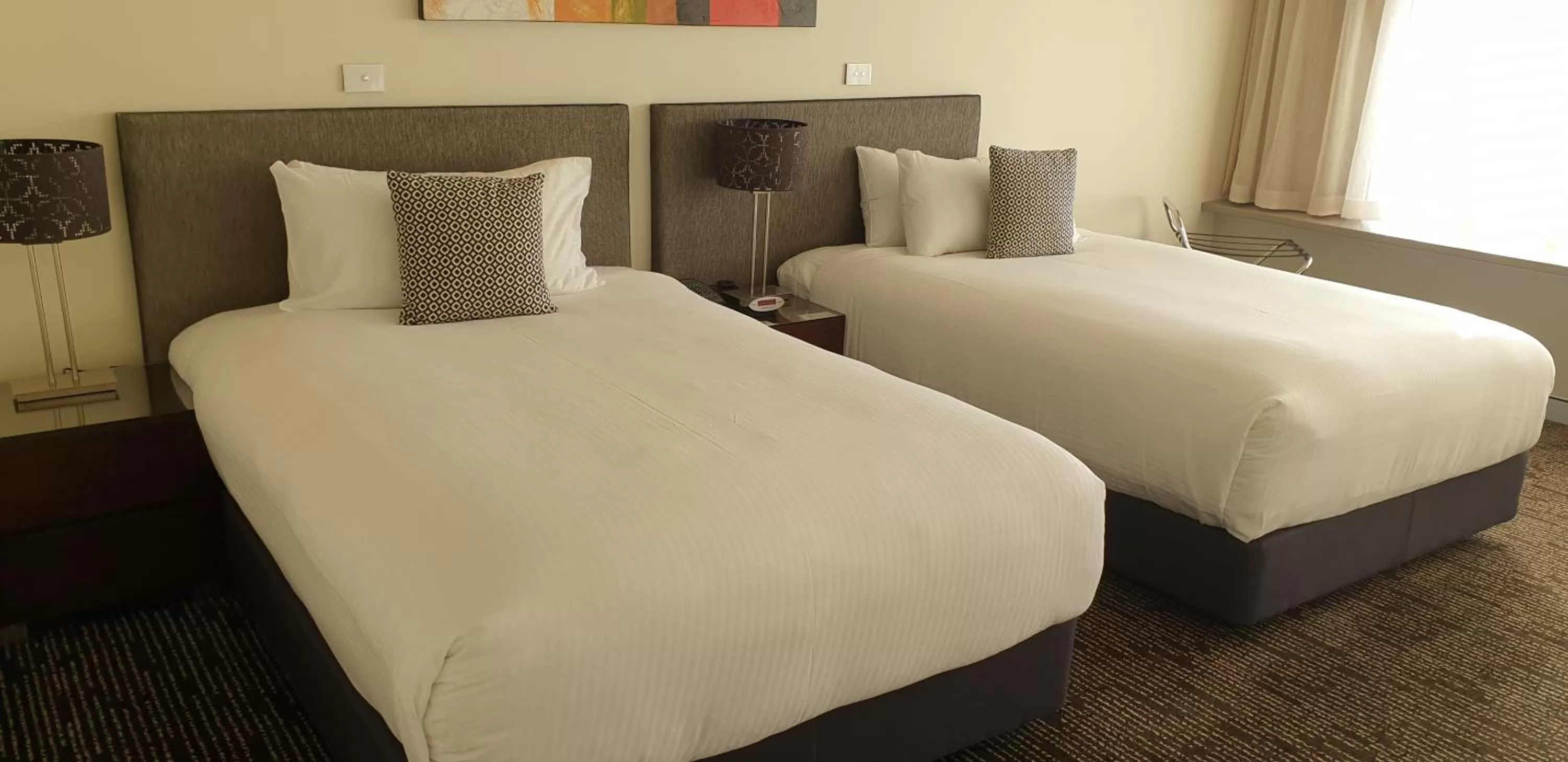 Bed in The Colmslie Hotel