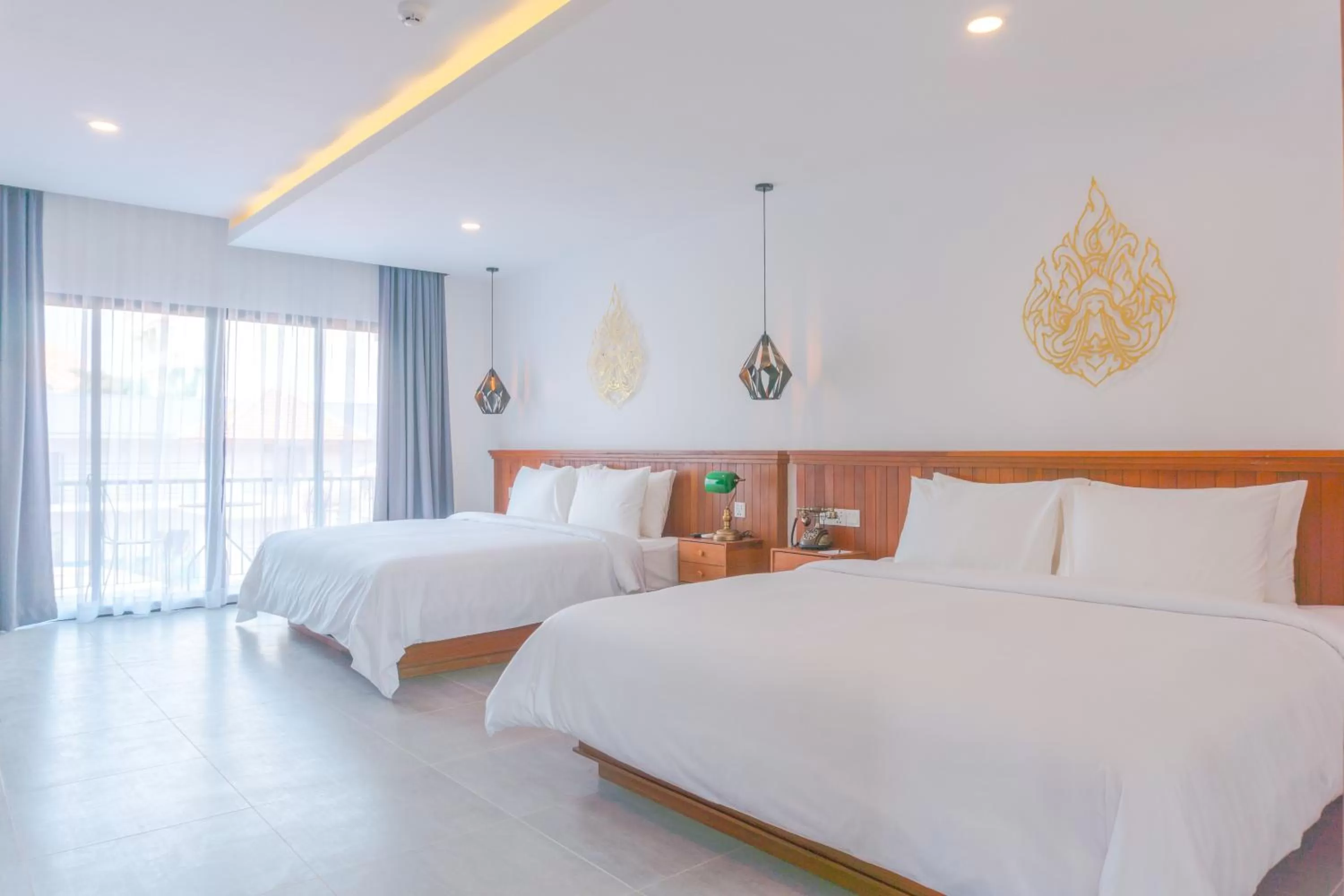 Bed in Angkor Aurora