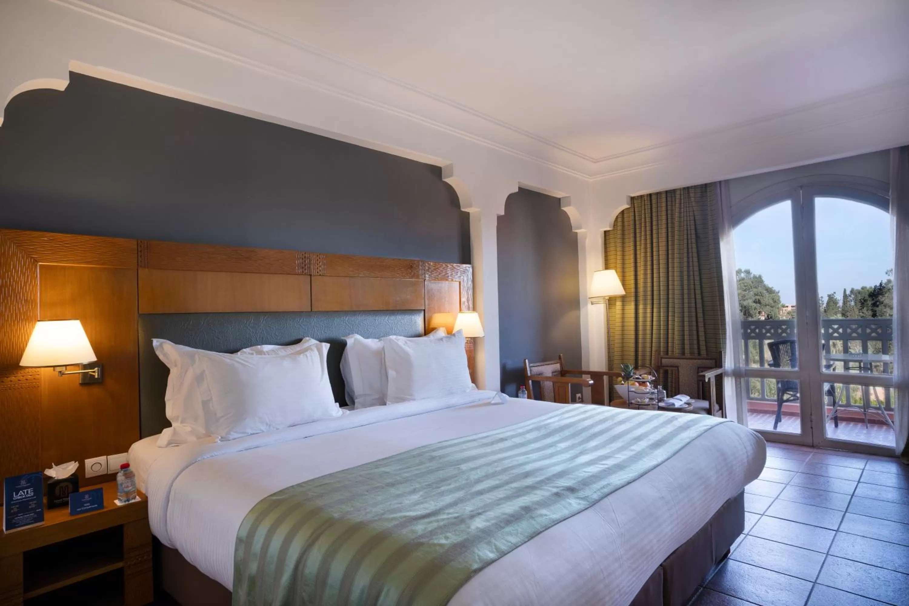 Bed in Grand Mogador Menara & Spa