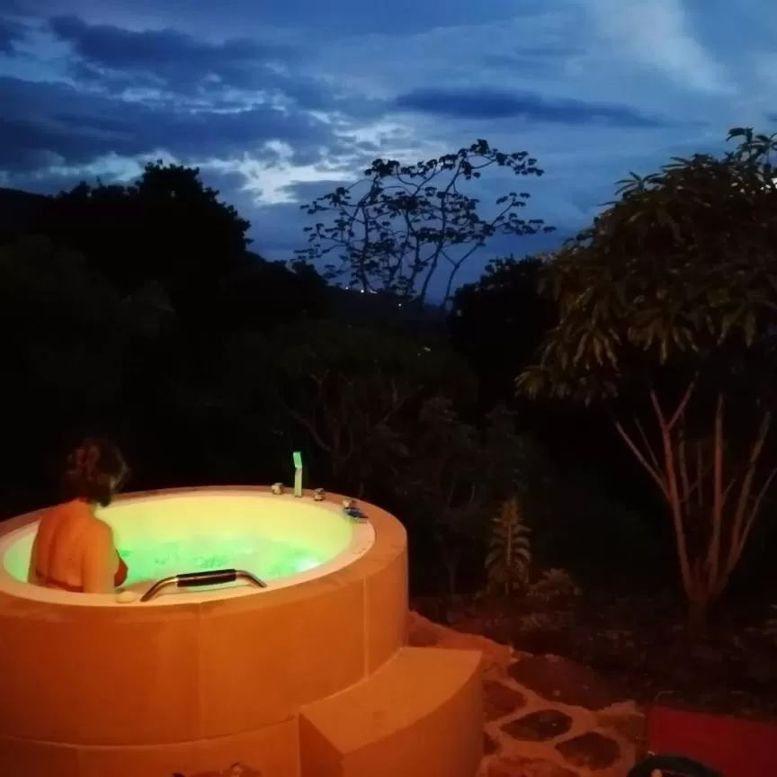 Hot Tub, Swimming Pool in Posada Finca San Vicente B&B