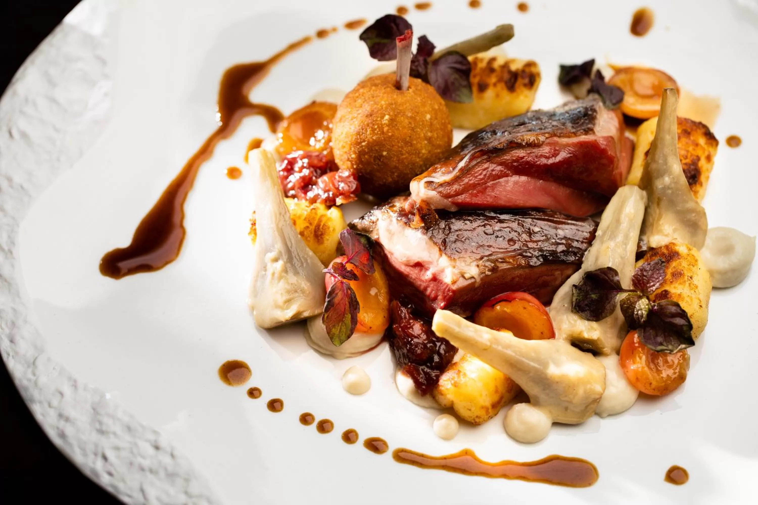 Food close-up in La Ferme Saint Simeon Hotel & Spa - Relais & Chateaux