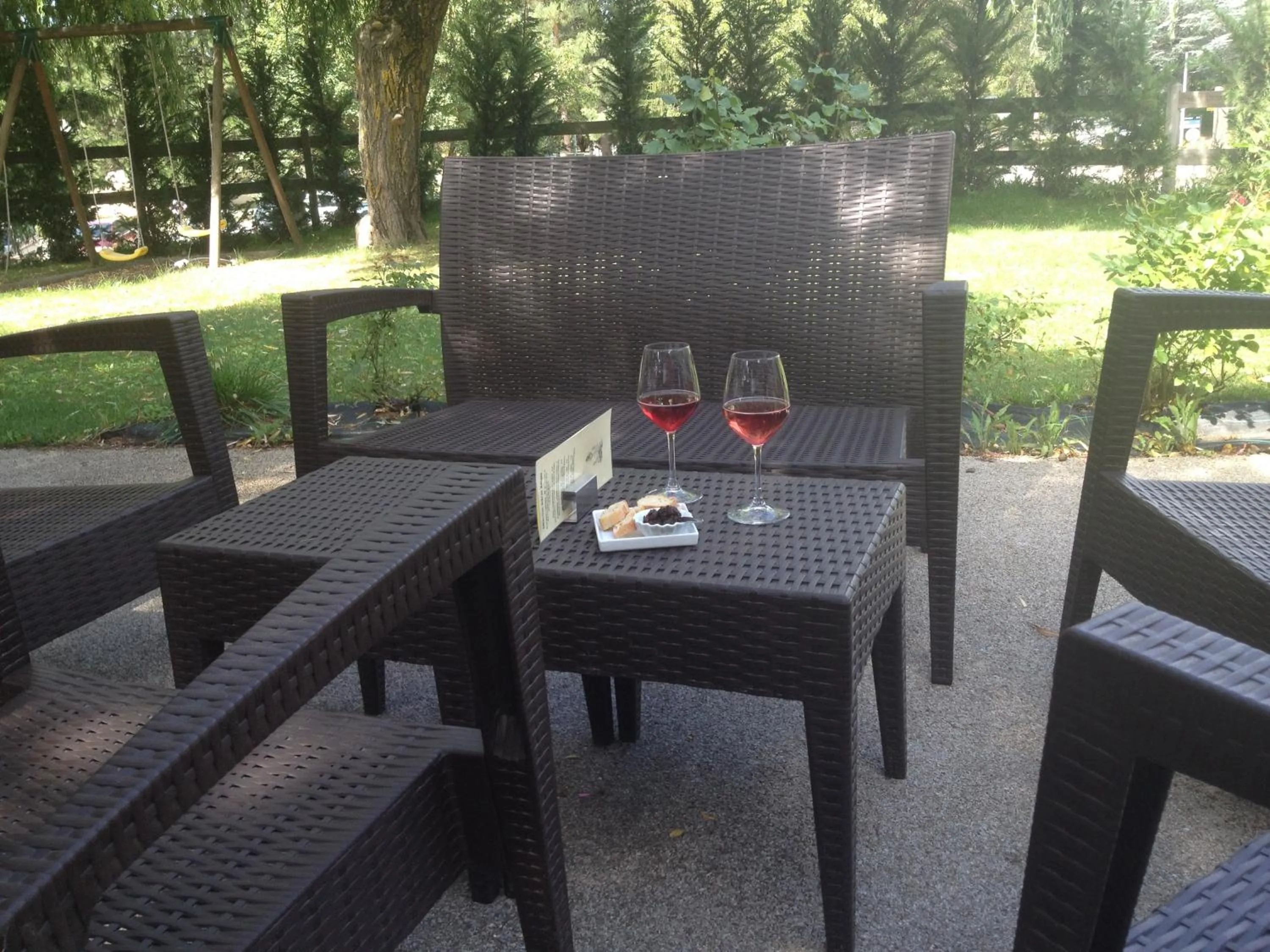 Balcony/Terrace in Logis Hotel Le Lac