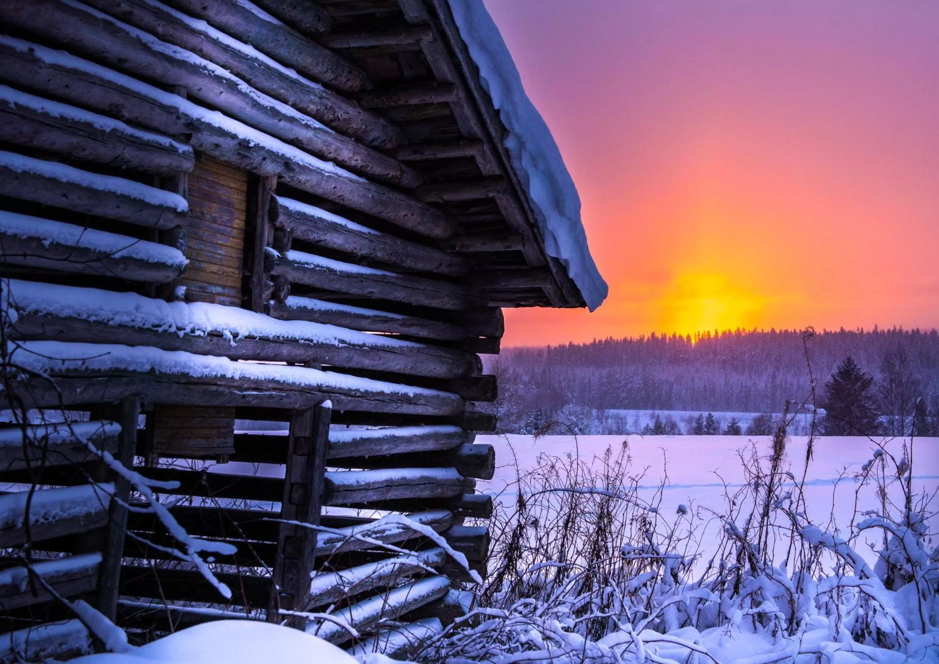 Natural landscape, Winter in Haapala Brewery restaurant and accommodation