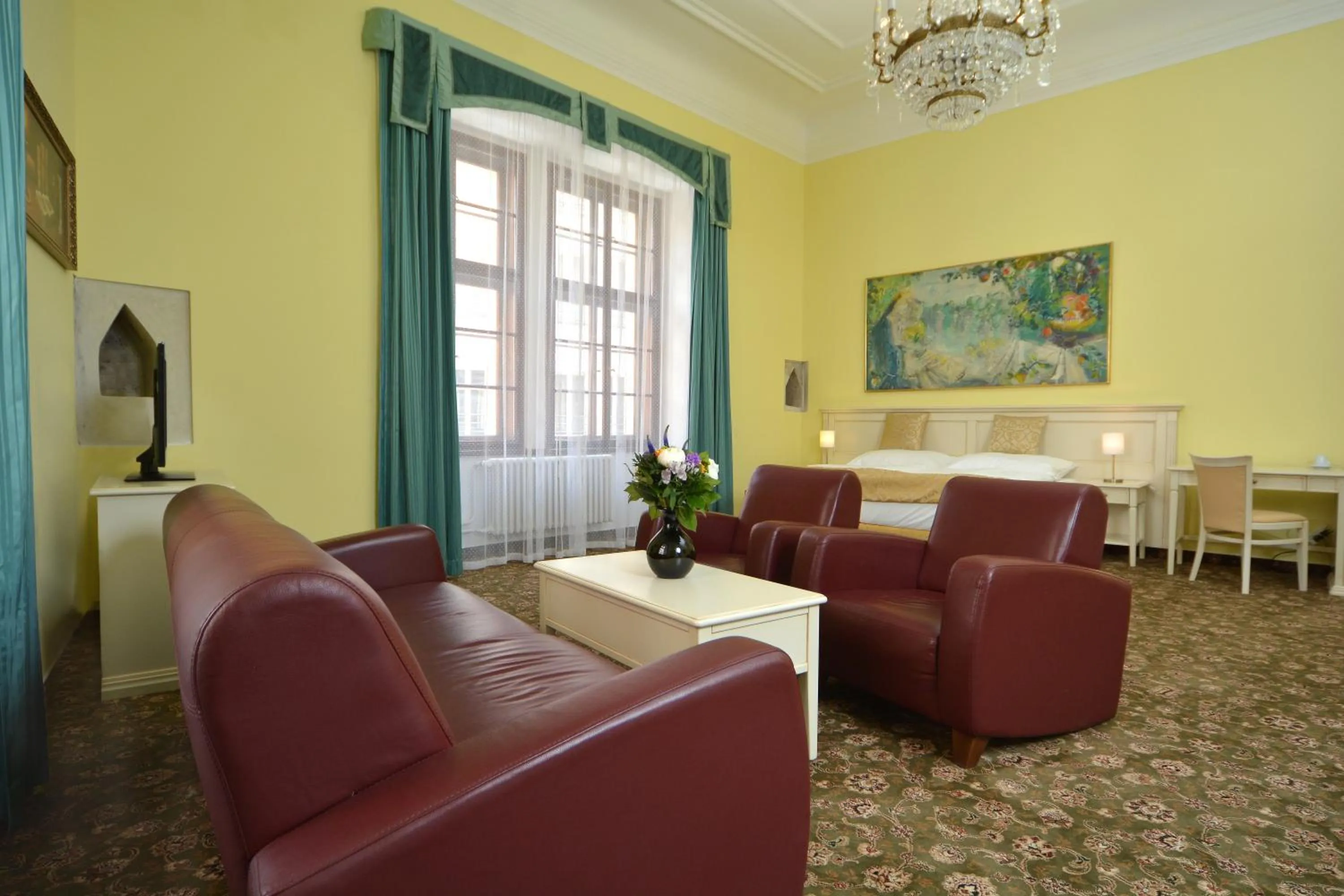 Seating area in Hotel Metamorphis