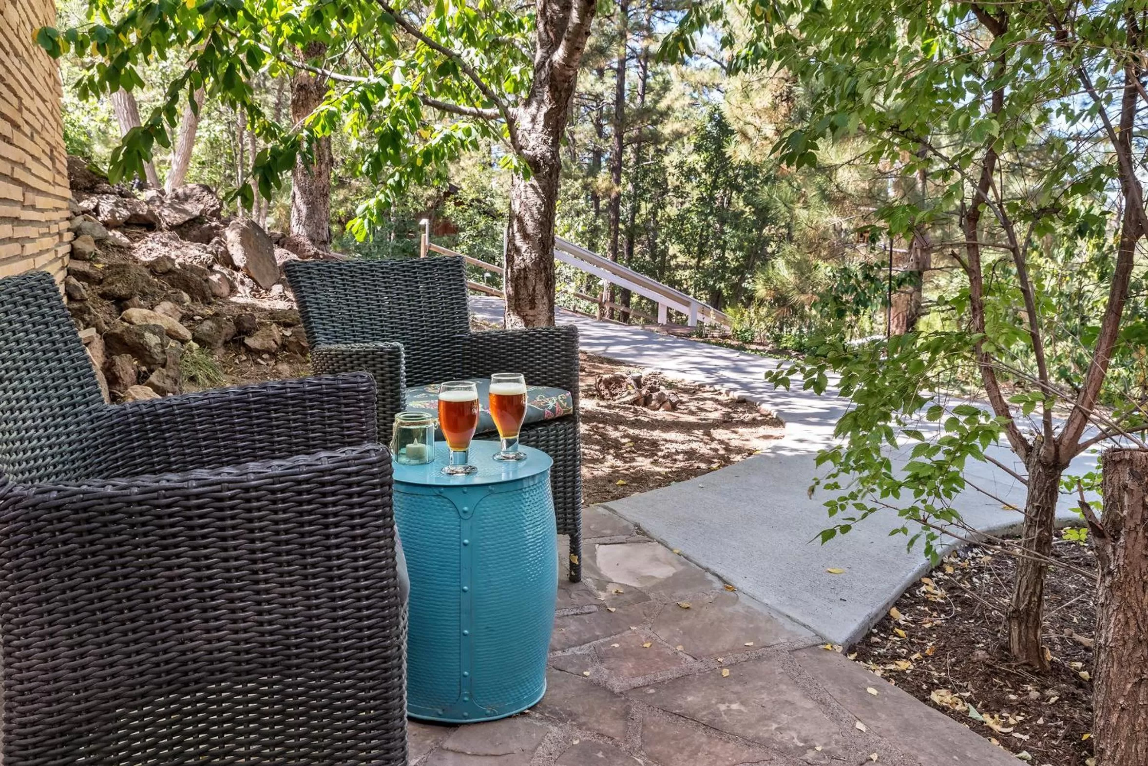 Patio in Sheridan House Inn- Adult Only Accommodation