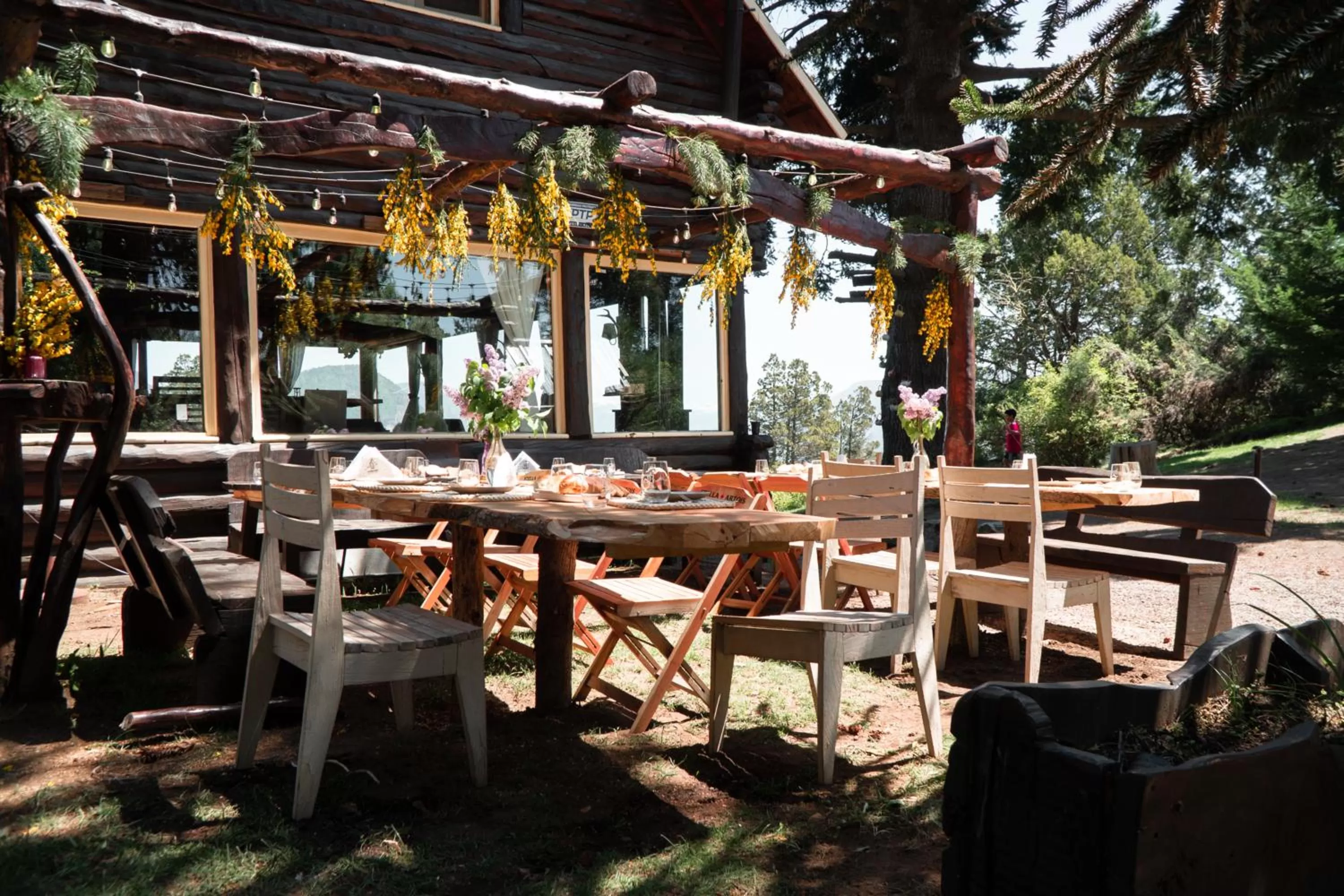 Patio in Arrayan Lake View Mountain Lodge & Casa De Te Arrayan