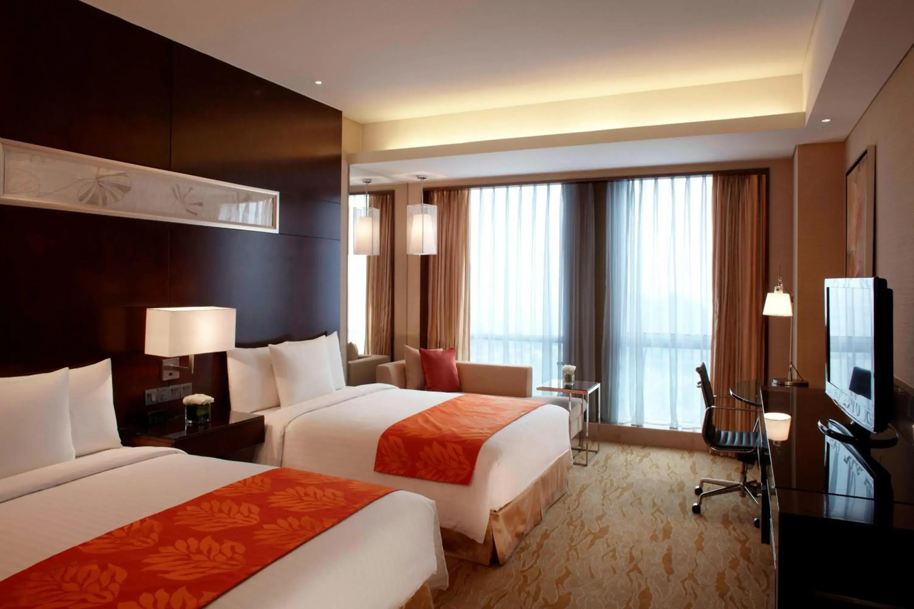 Executive Room with Two Double Beds in Courtyard by Marriott Shanghai Jiading Executive Room with Two Double Beds in Courtyard by Marriott Shanghai Jiading