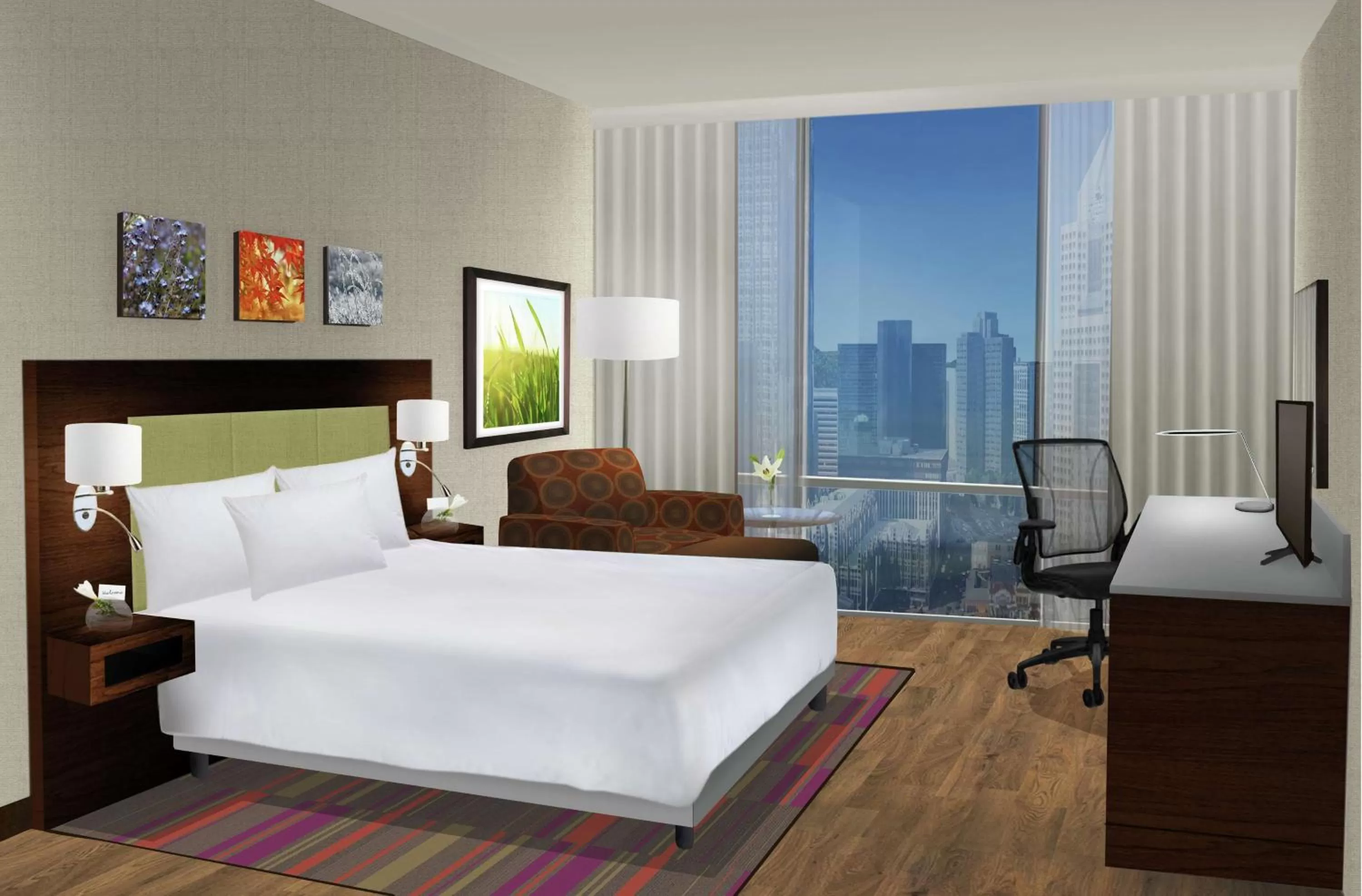 Bedroom, Bed in Hilton Garden Inn Pittsburgh Downtown