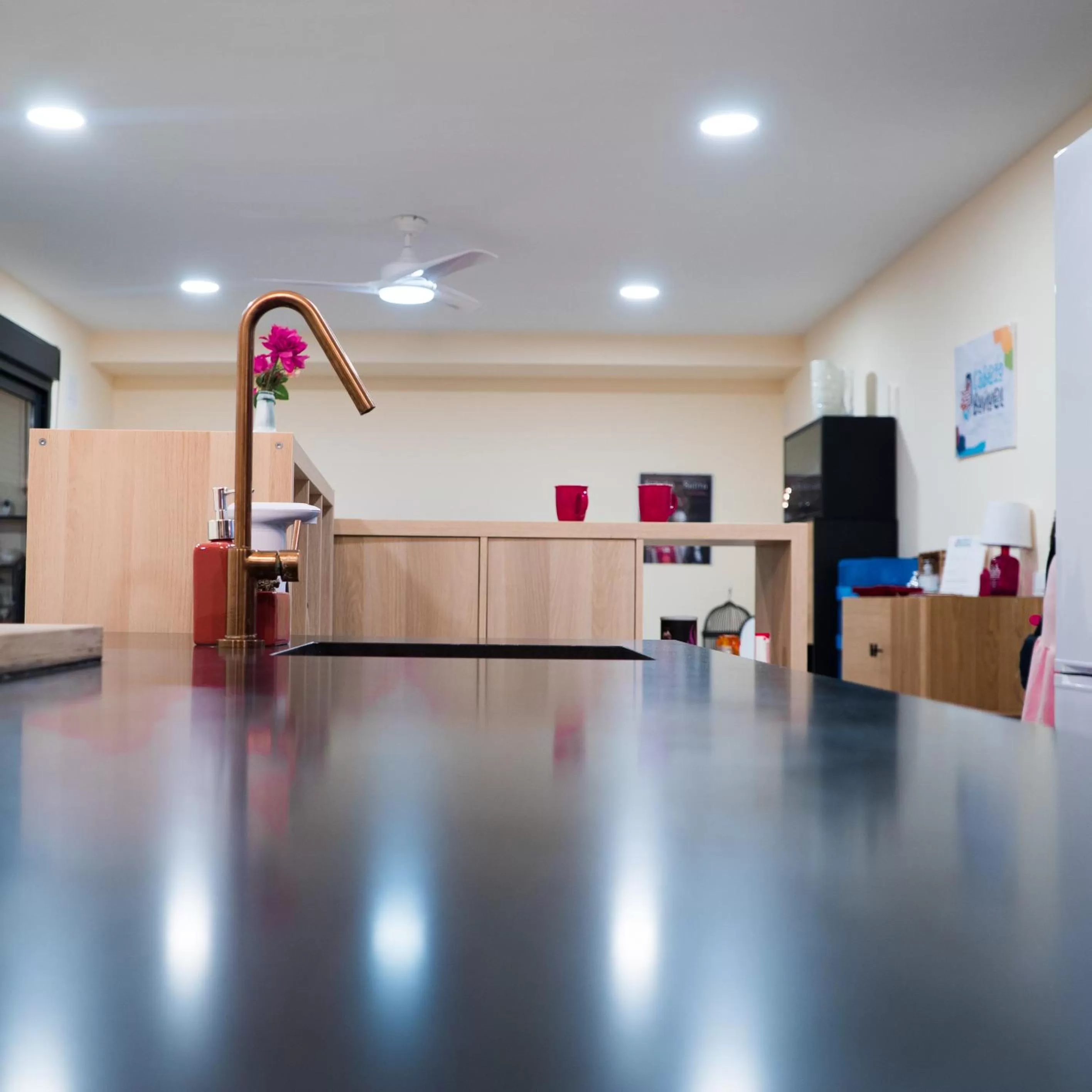 Kitchen or kitchenette in Cabezo Buñuel Hostal
