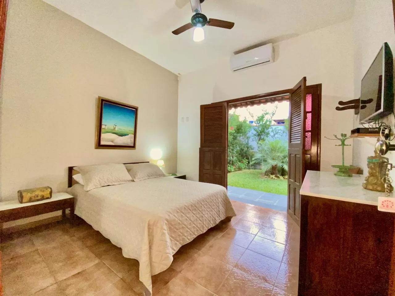 Bed in Pousada Nossa Terra