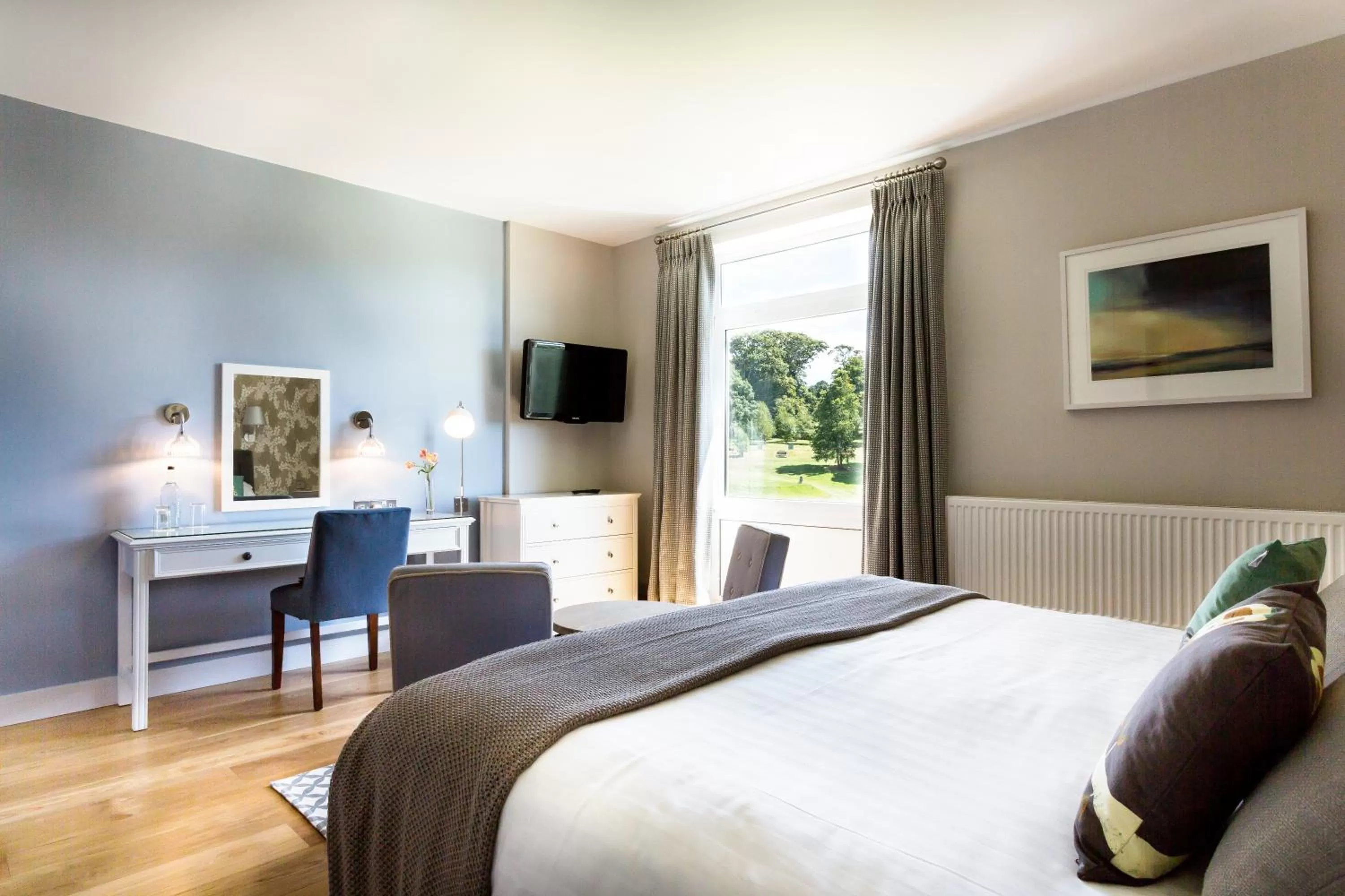 Photo of the whole room, Bed in Budock Vean Hotel and Spa