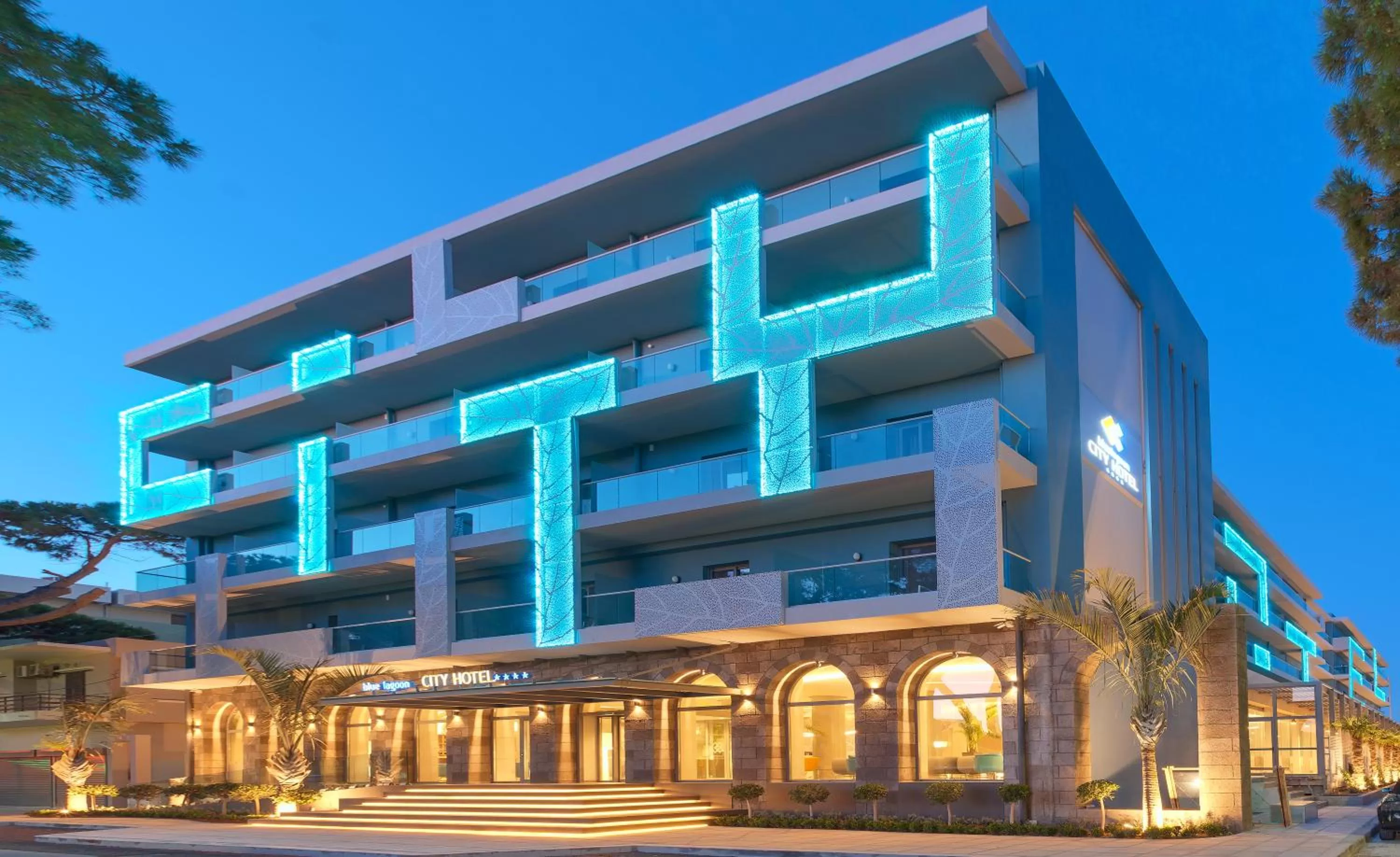 Facade/entrance in Blue Lagoon City Hotel