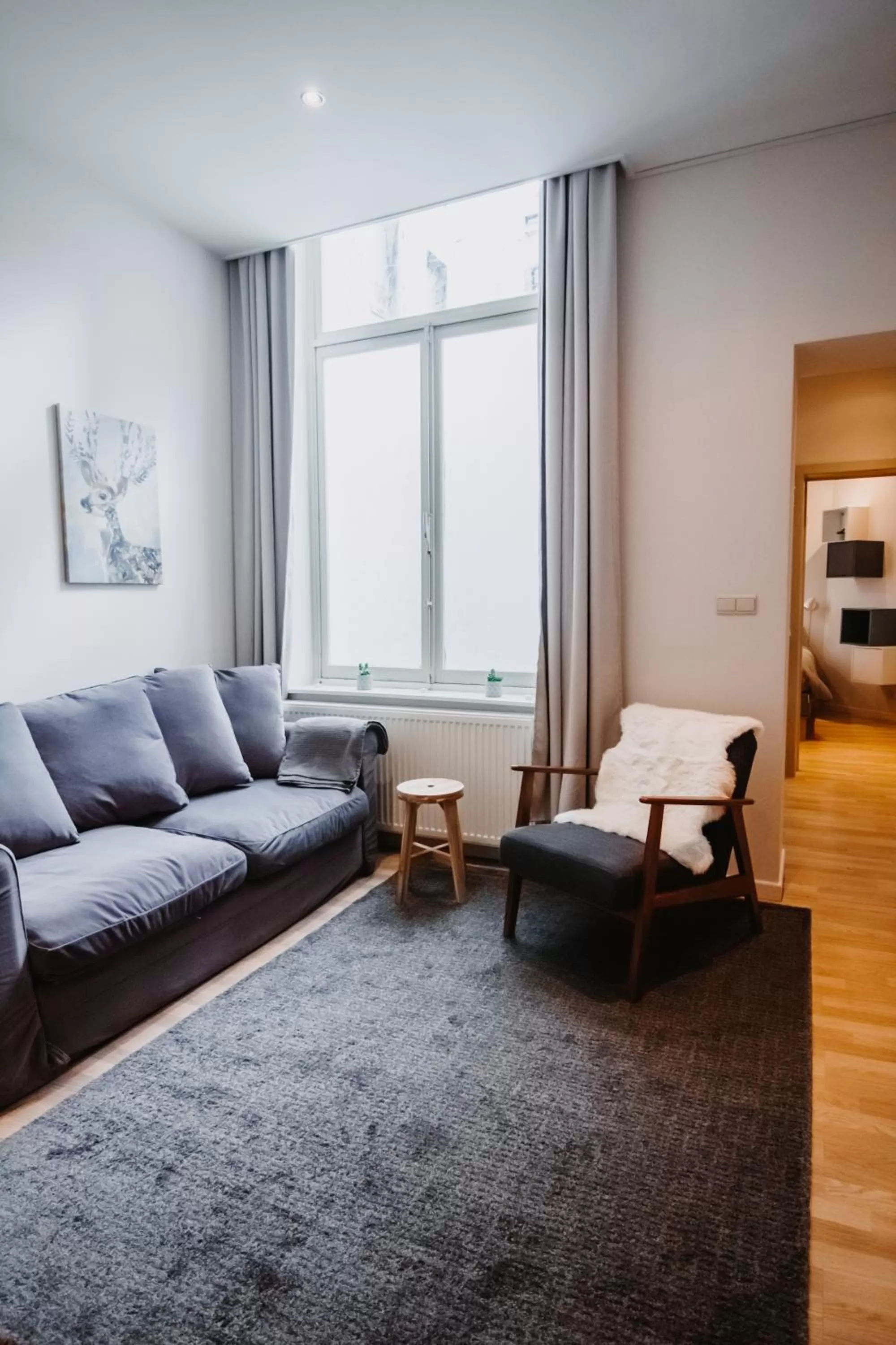 Living room in Central and Cozy in Brussels