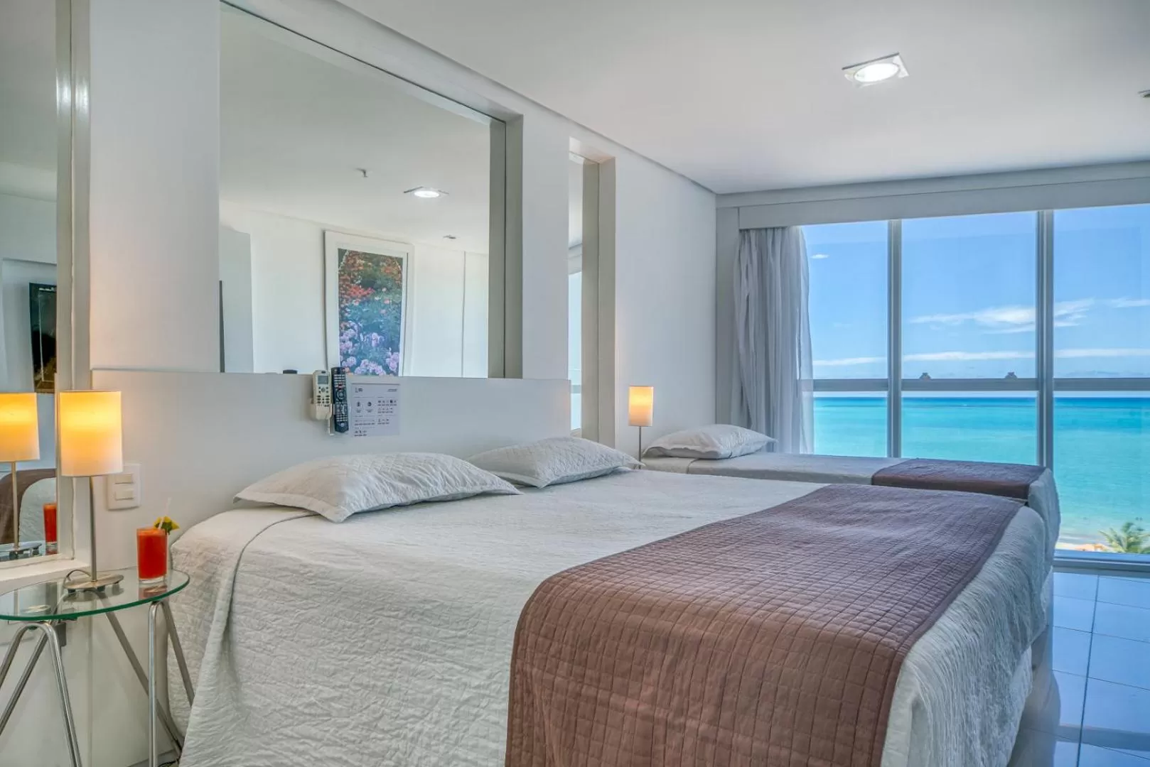 Bed in Hotel Brisa Praia Pajuçara