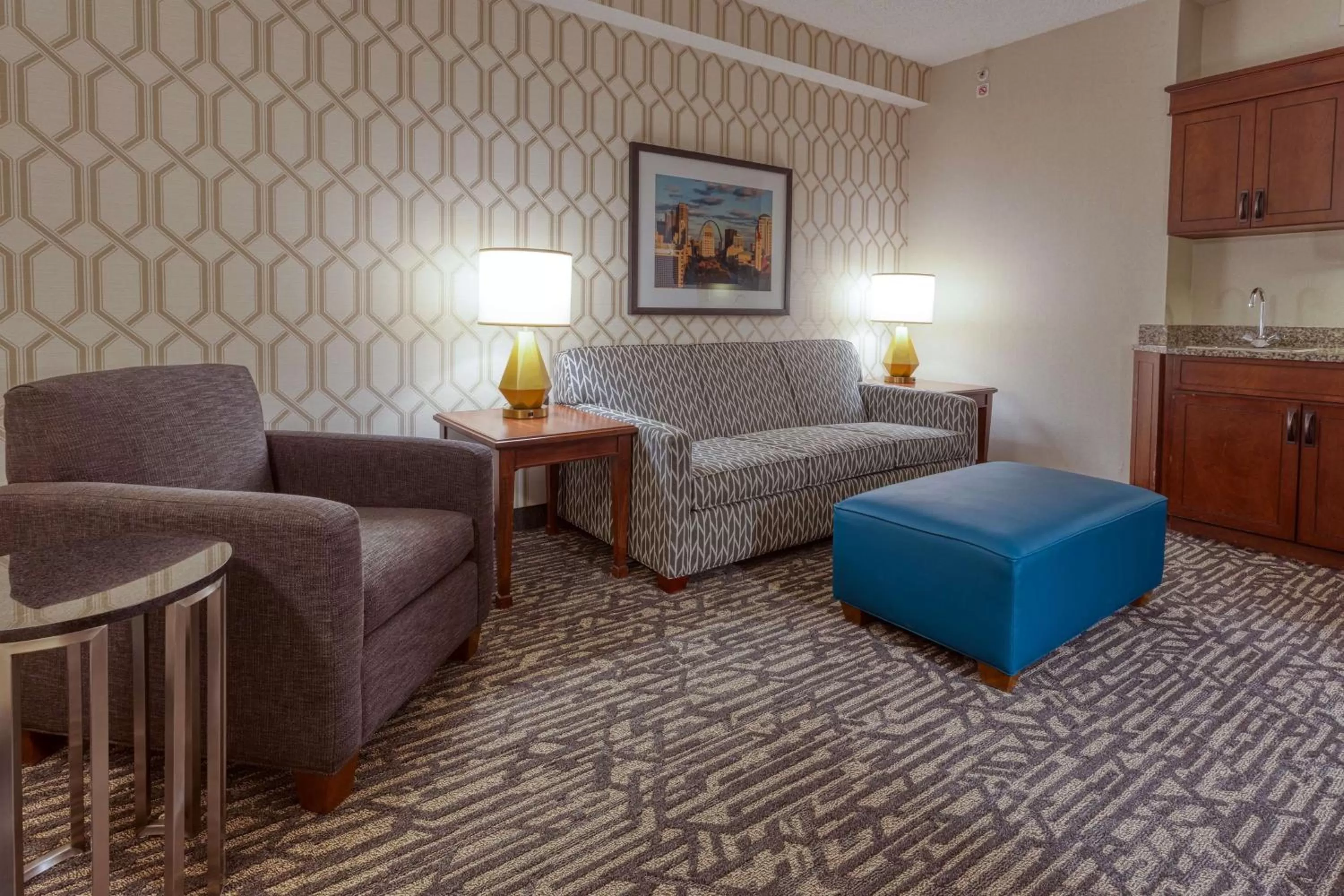 King Suite with Sofa Bed - Accessible, Roll-in Shower in Drury Plaza Hotel St. Louis Chesterfield