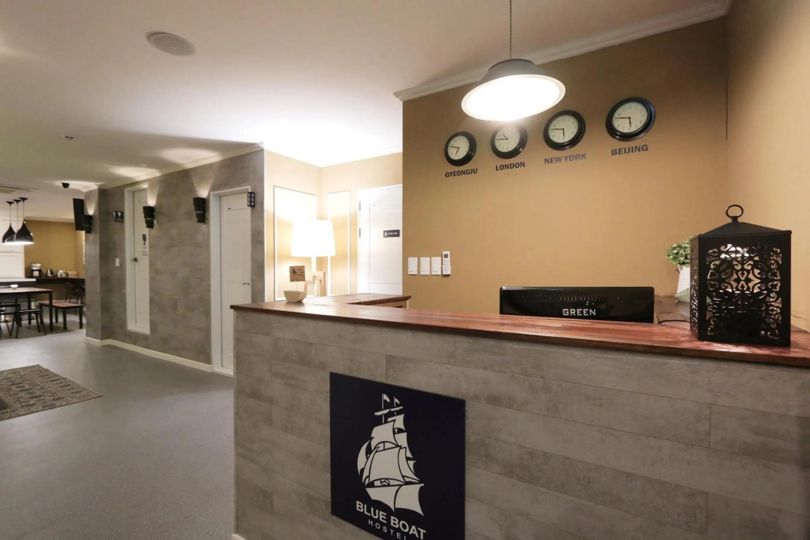 Lobby or reception in Blueboat Hostel Gyeongju