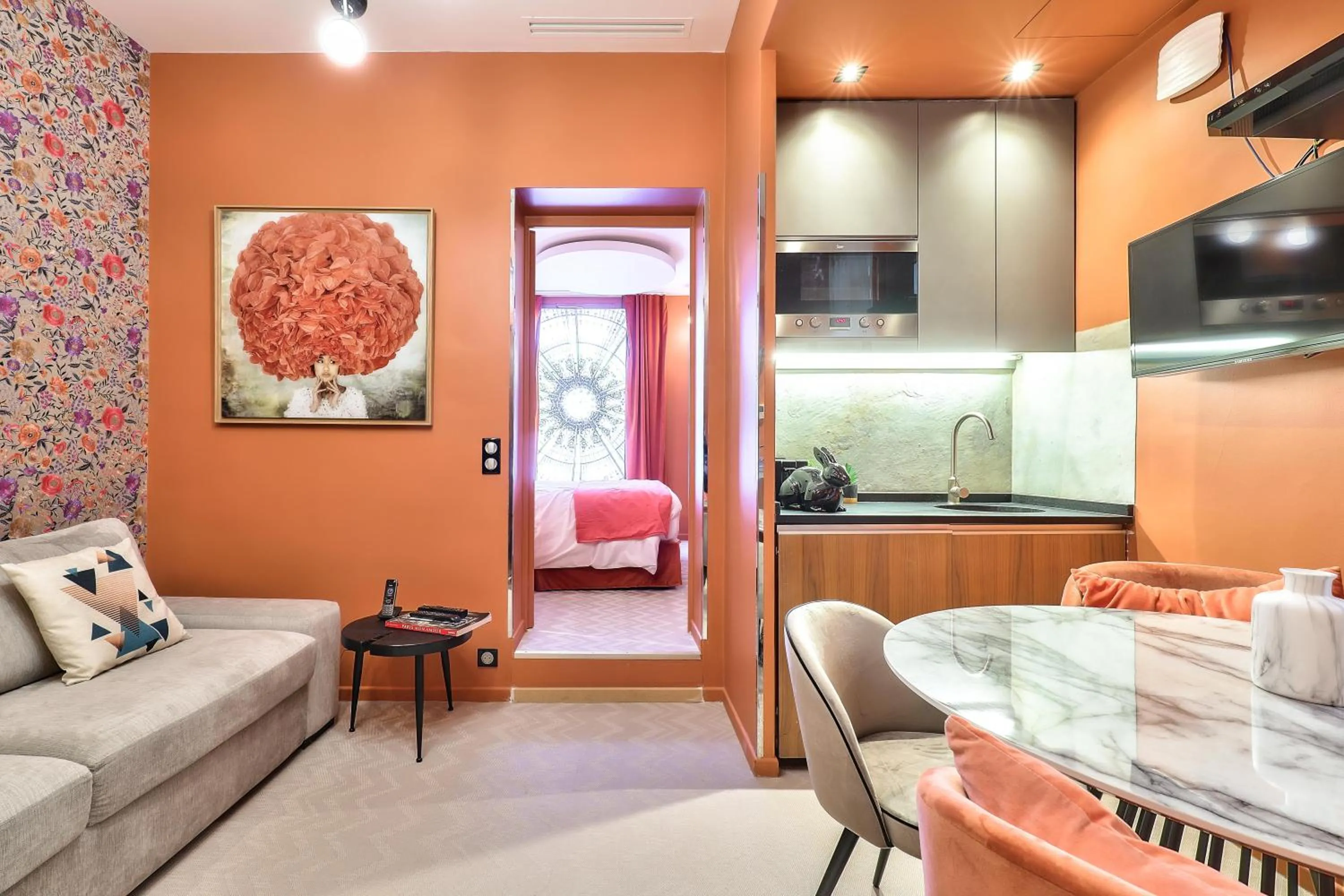 Kitchen or kitchenette in Hotel 33 Marbeuf