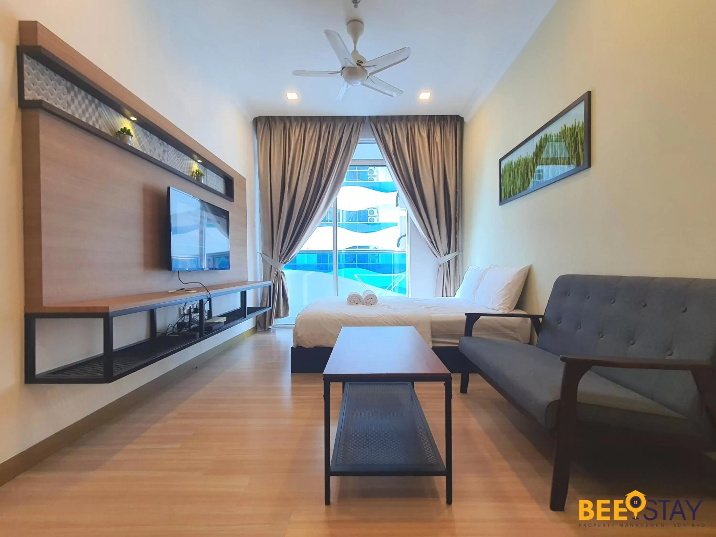 Seating Area in The Wave Suites Melaka by BEESTAY