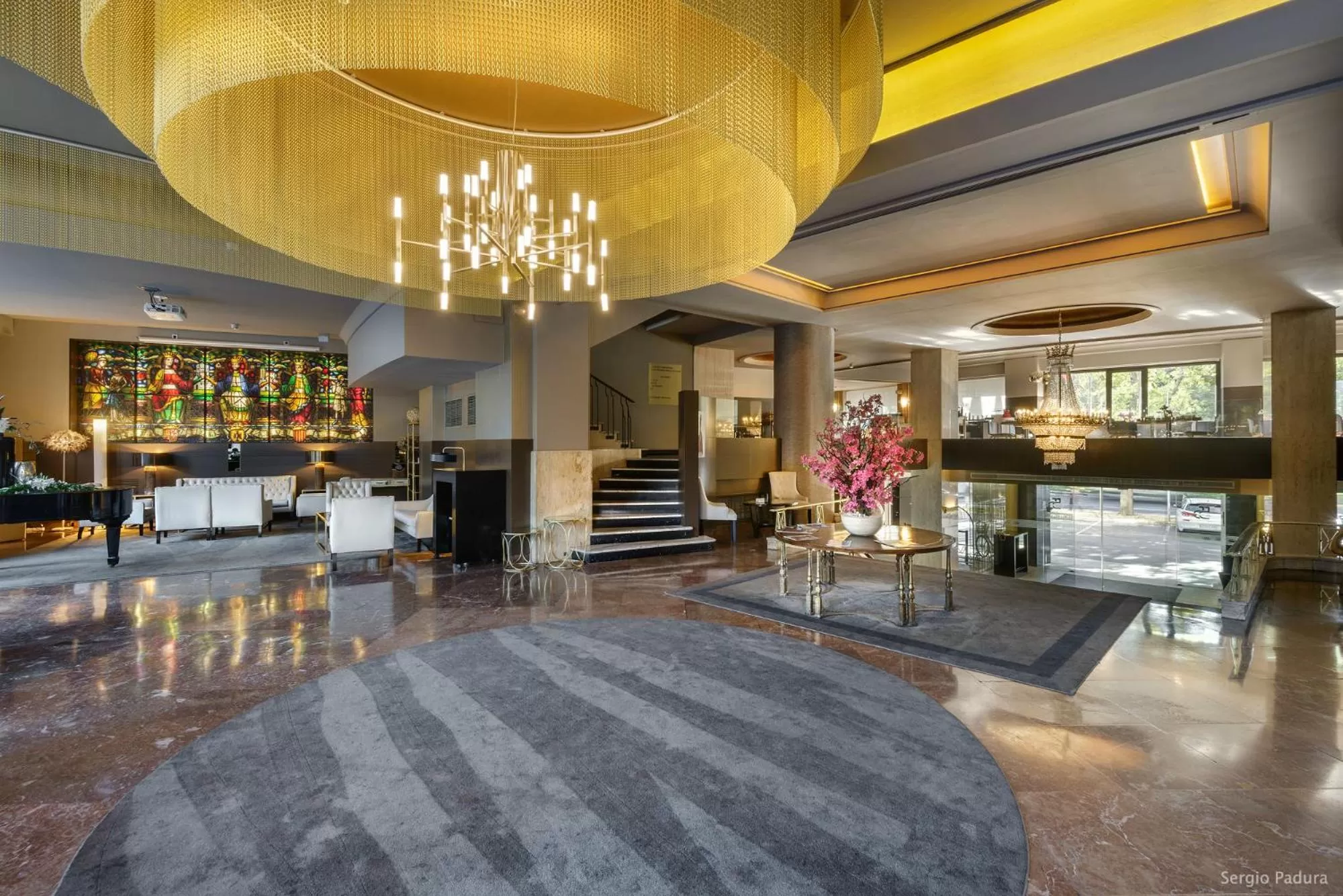 Lobby or reception in Hotel Tres Reyes Pamplona