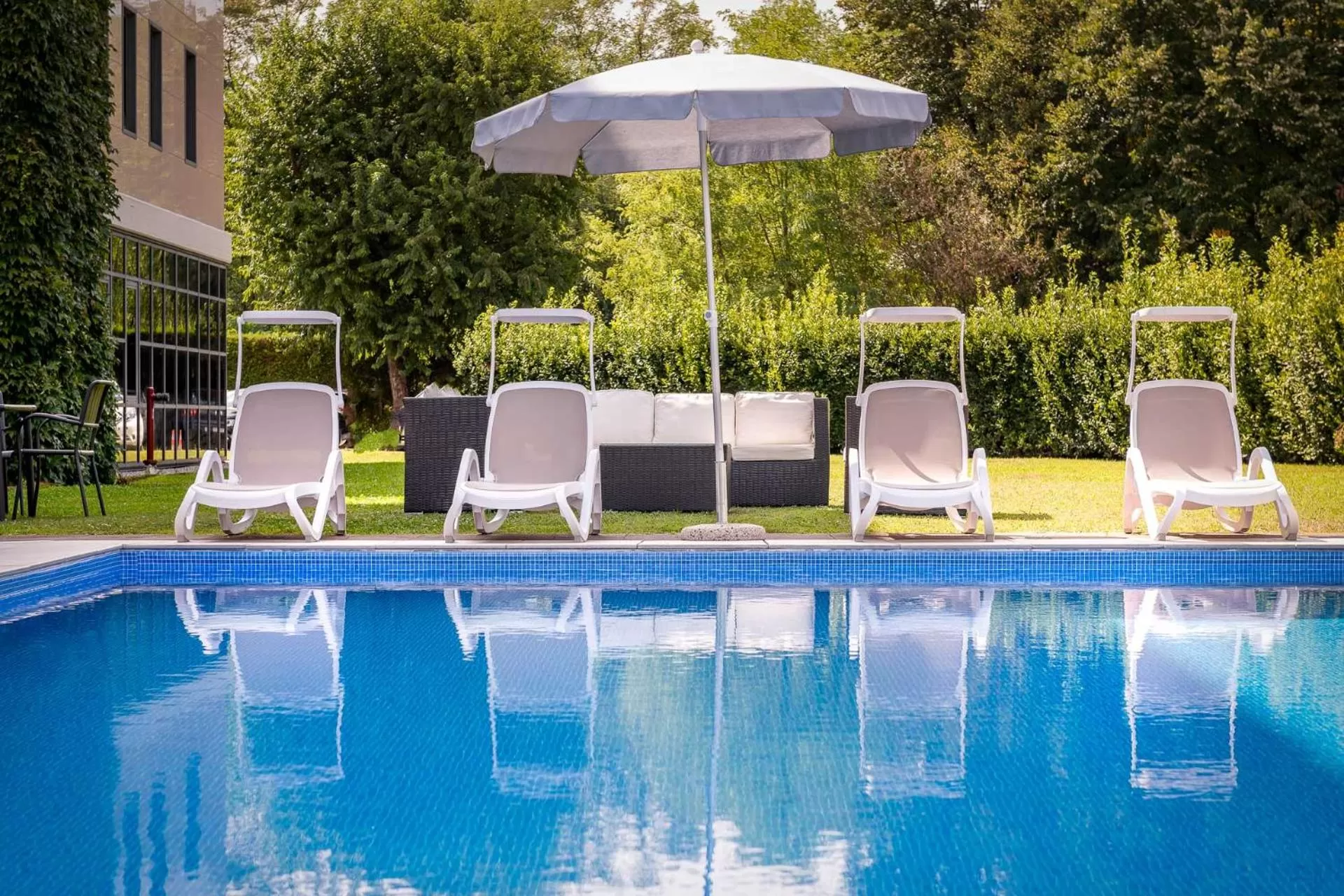 Garden in Best Western Cavalieri Della Corona