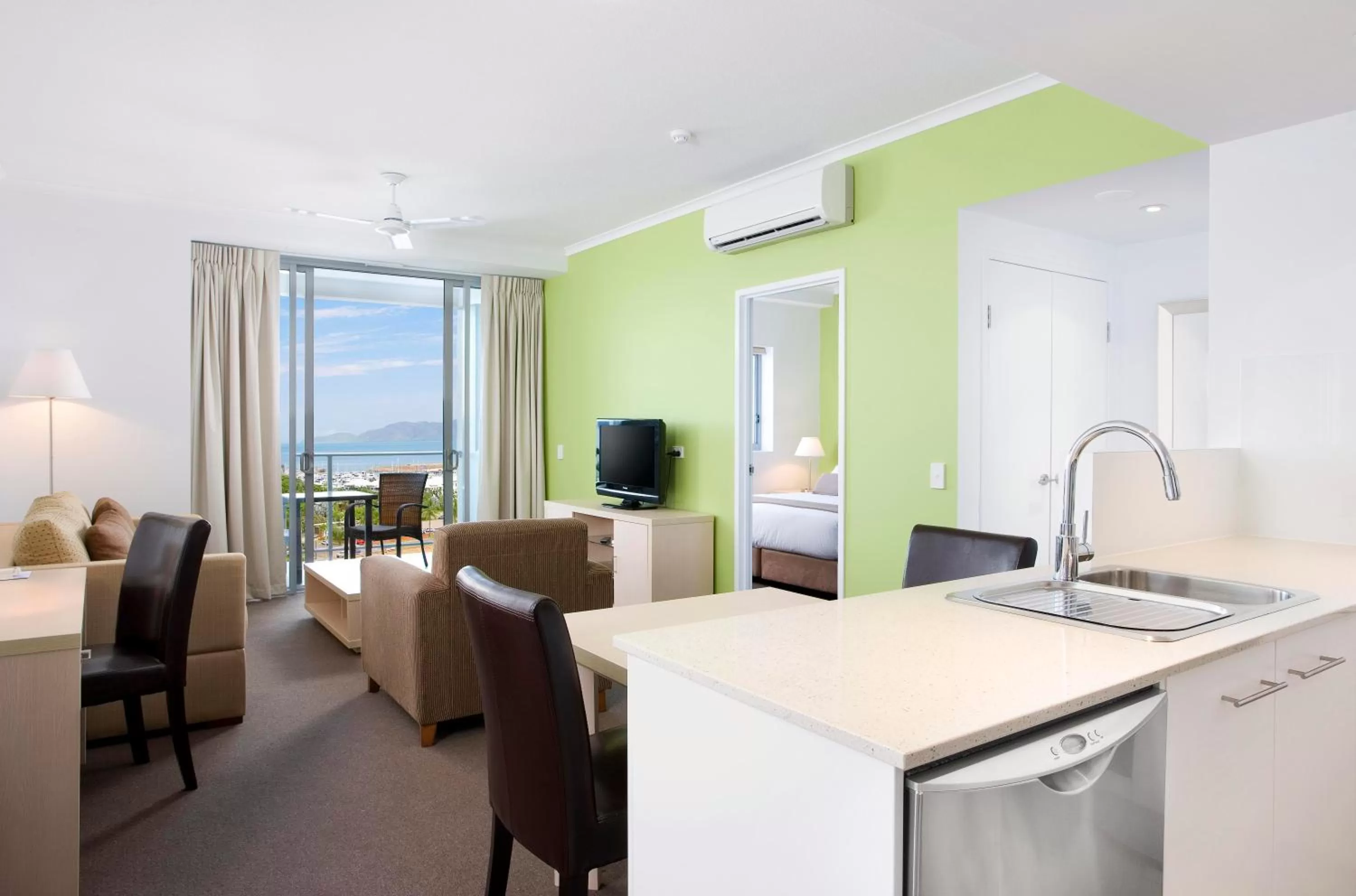 Living room in Oaks Townsville Gateway Suites