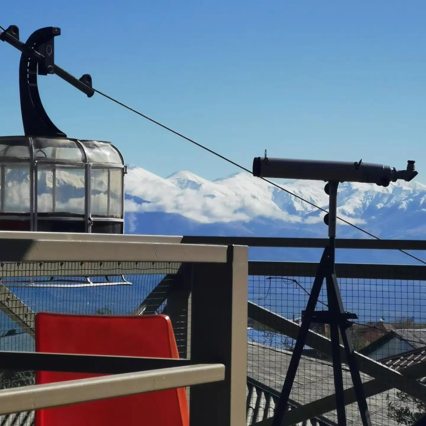 Bird's eye view, Winter in Qilimcha's Guesthouse