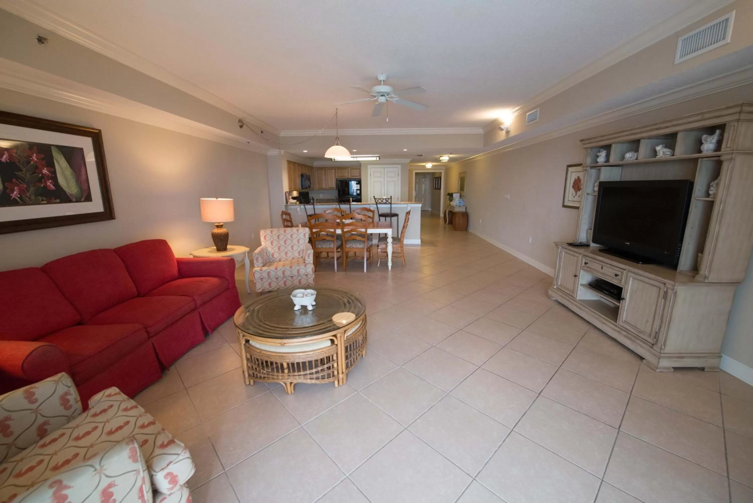 Living room in Escapes! To The Shores Orange Beach, A Ramada by Wyndham