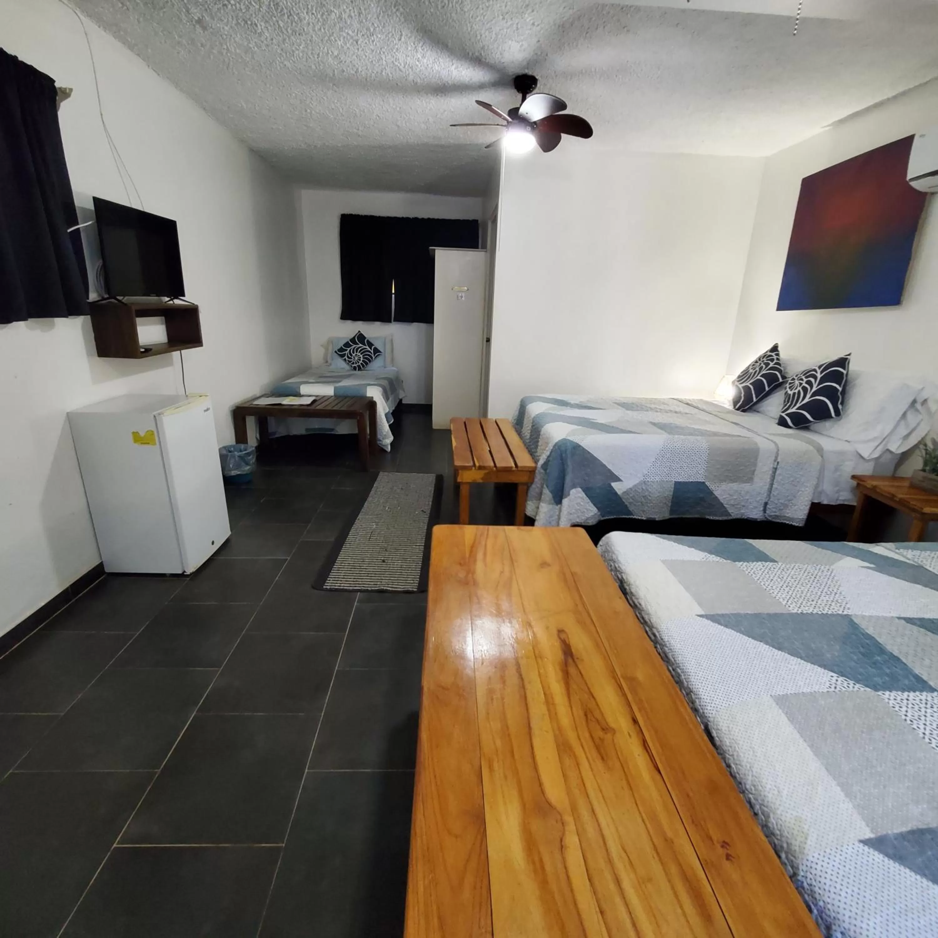 Bed in Hotel Villa Amarilla