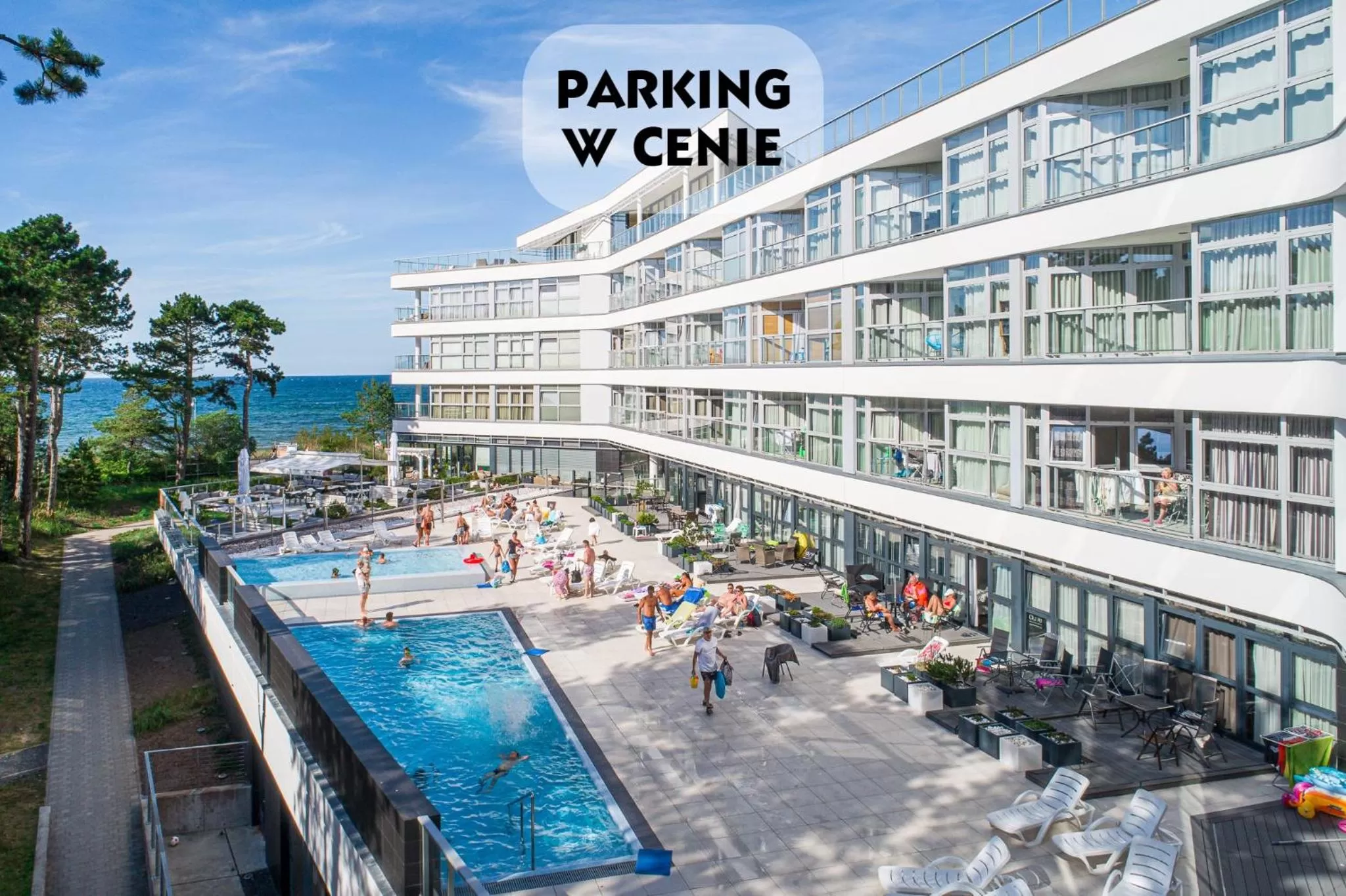 Property building, Pool View in Dune Resort Mielno - A