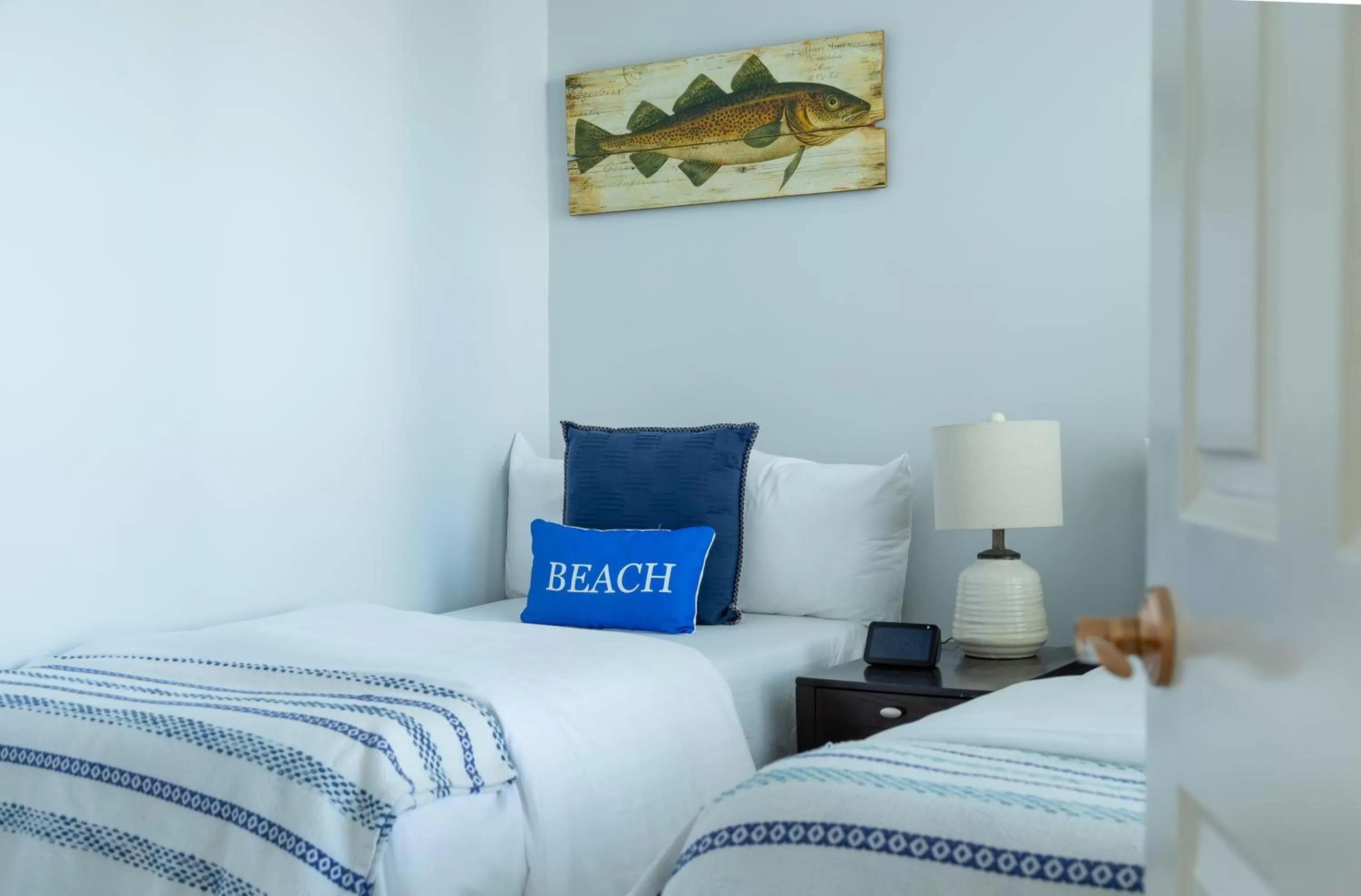 Bed in Sheepscot Harbour Village Resort