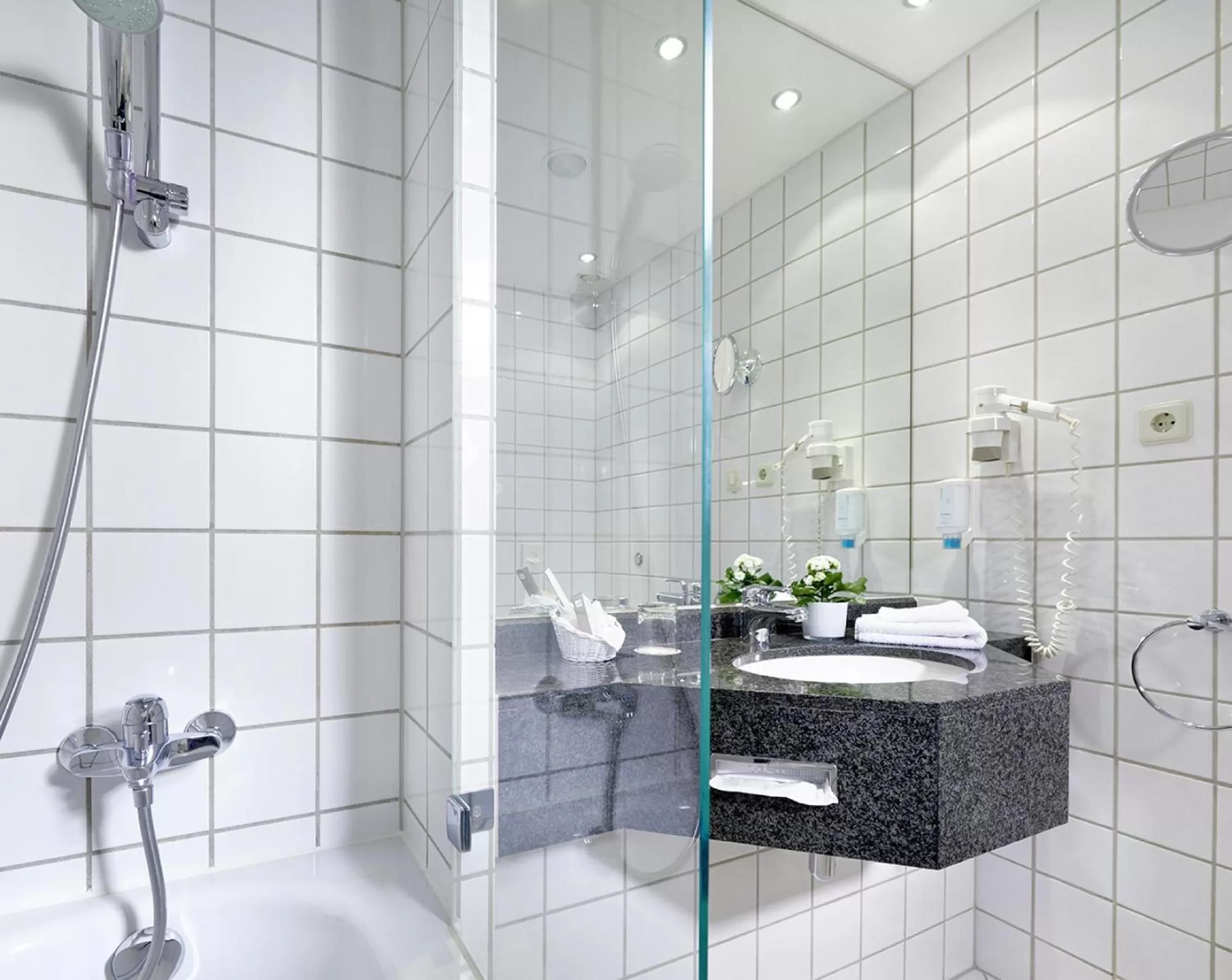 Bathroom in Sachsenpark-Hotel