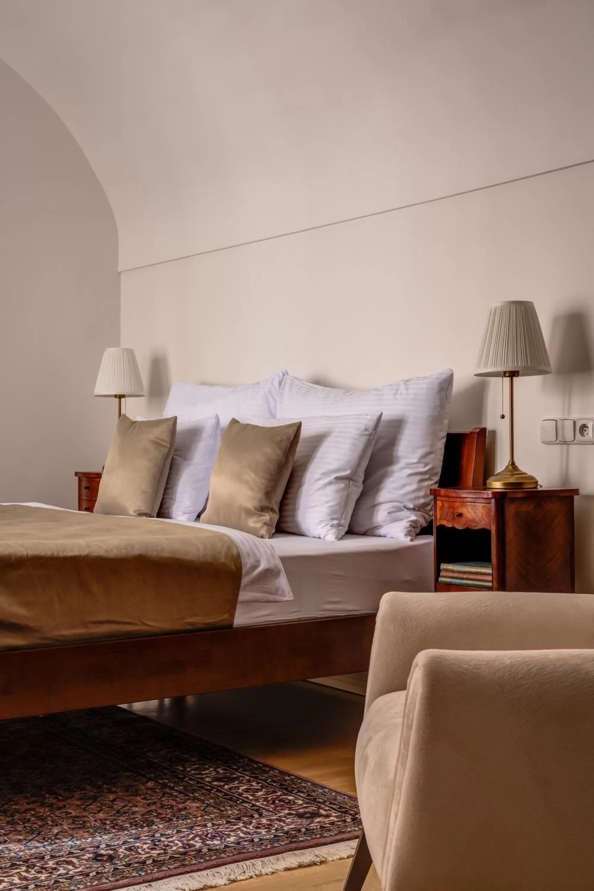 Bed in Hotel Nerudova 211