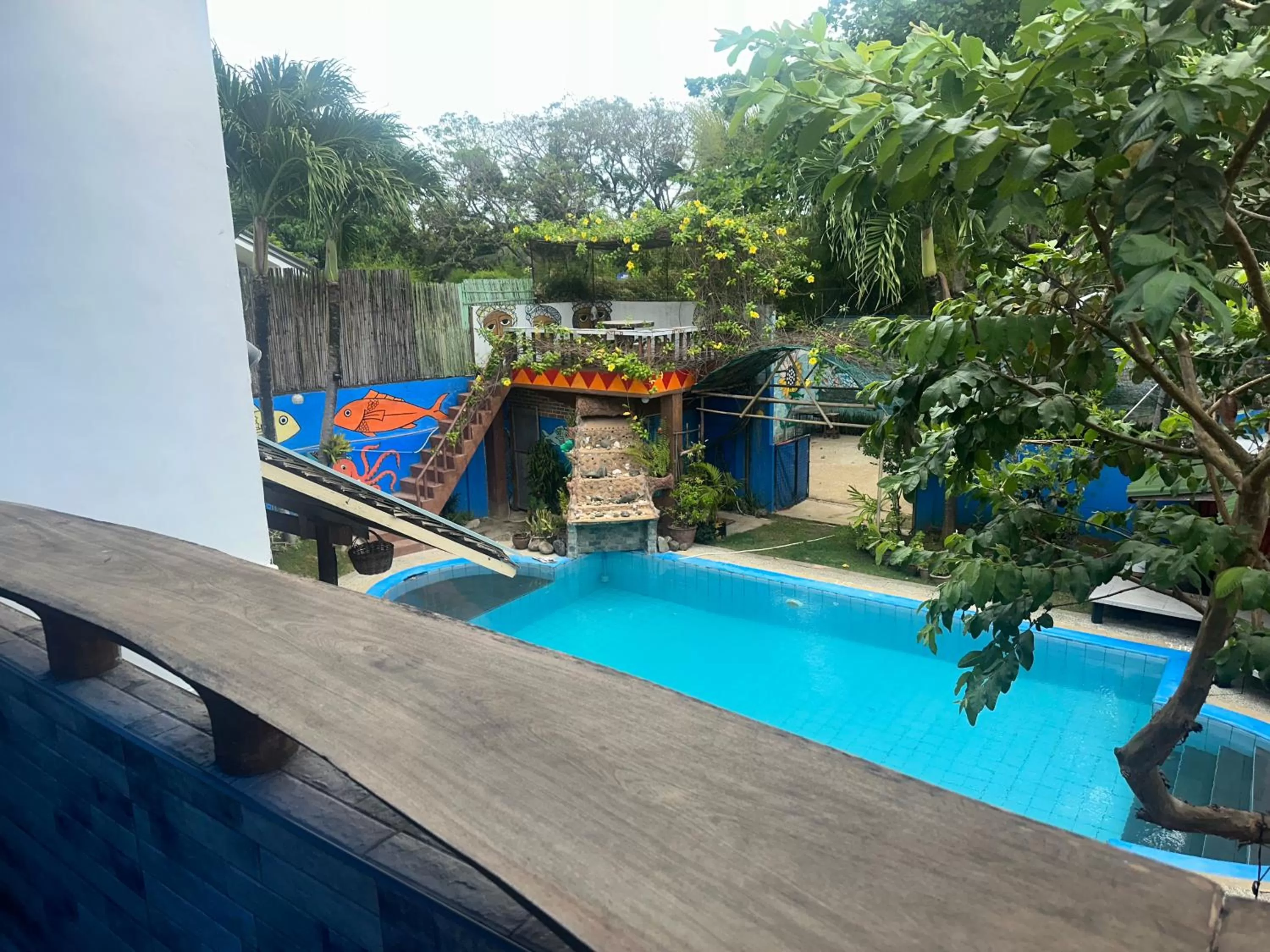 Pool view in Lala Panzi Bed and Breakfast