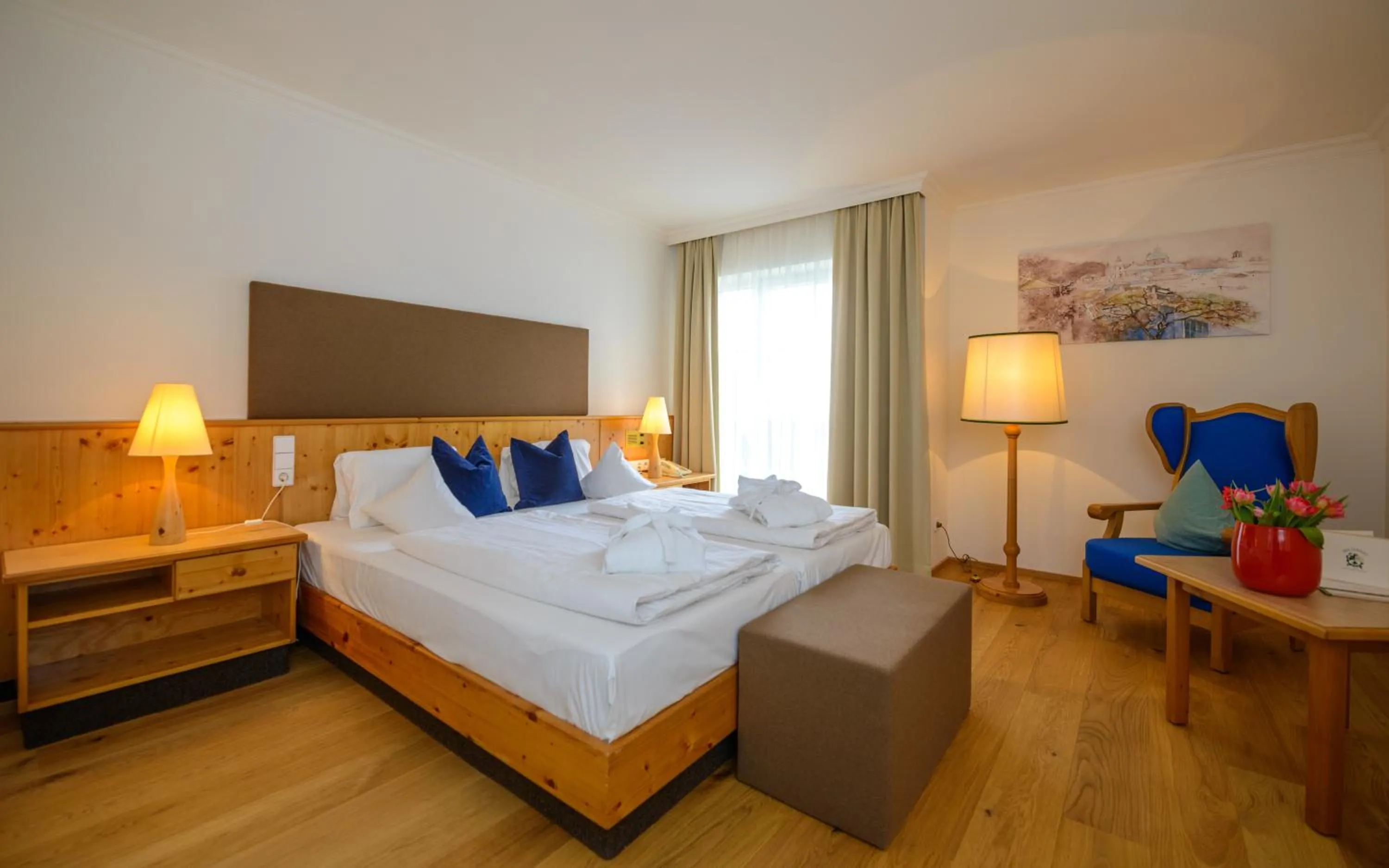 Bed in Hotel Walserwirt