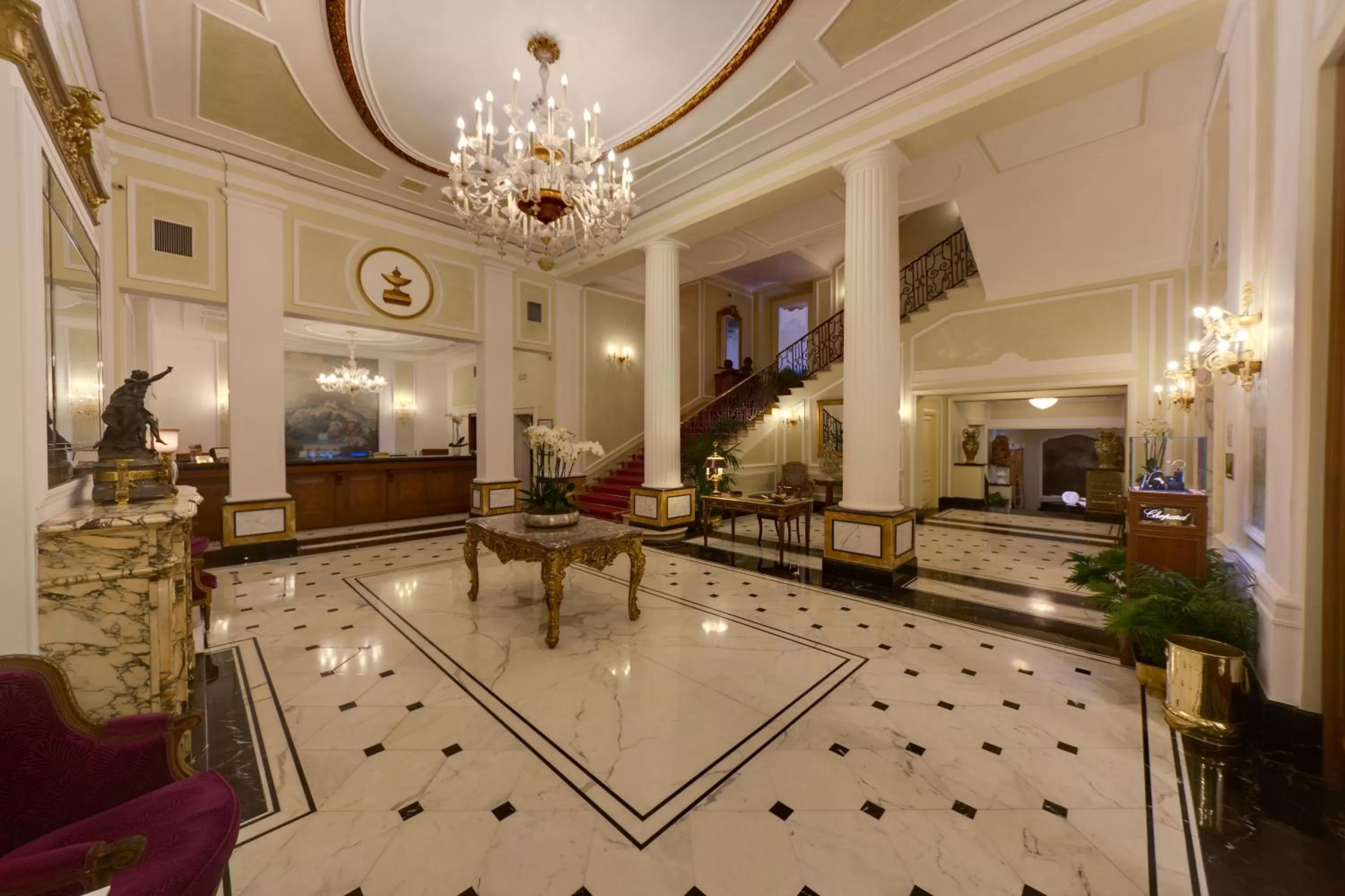 Lobby or reception in Grand Hotel Majestic gia' Baglioni