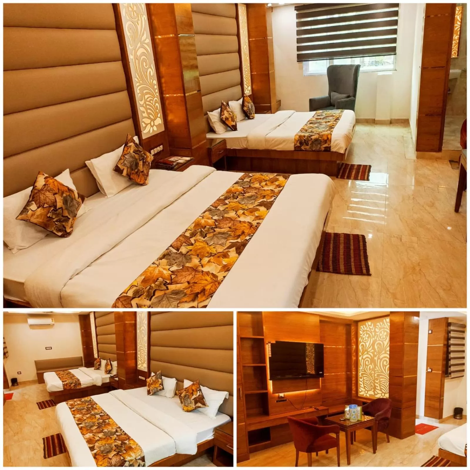 Communal lounge/ TV room, Bed in The Hotel Mohit -5 Minutes Walk From New Delhi Railway Station - Paharganj