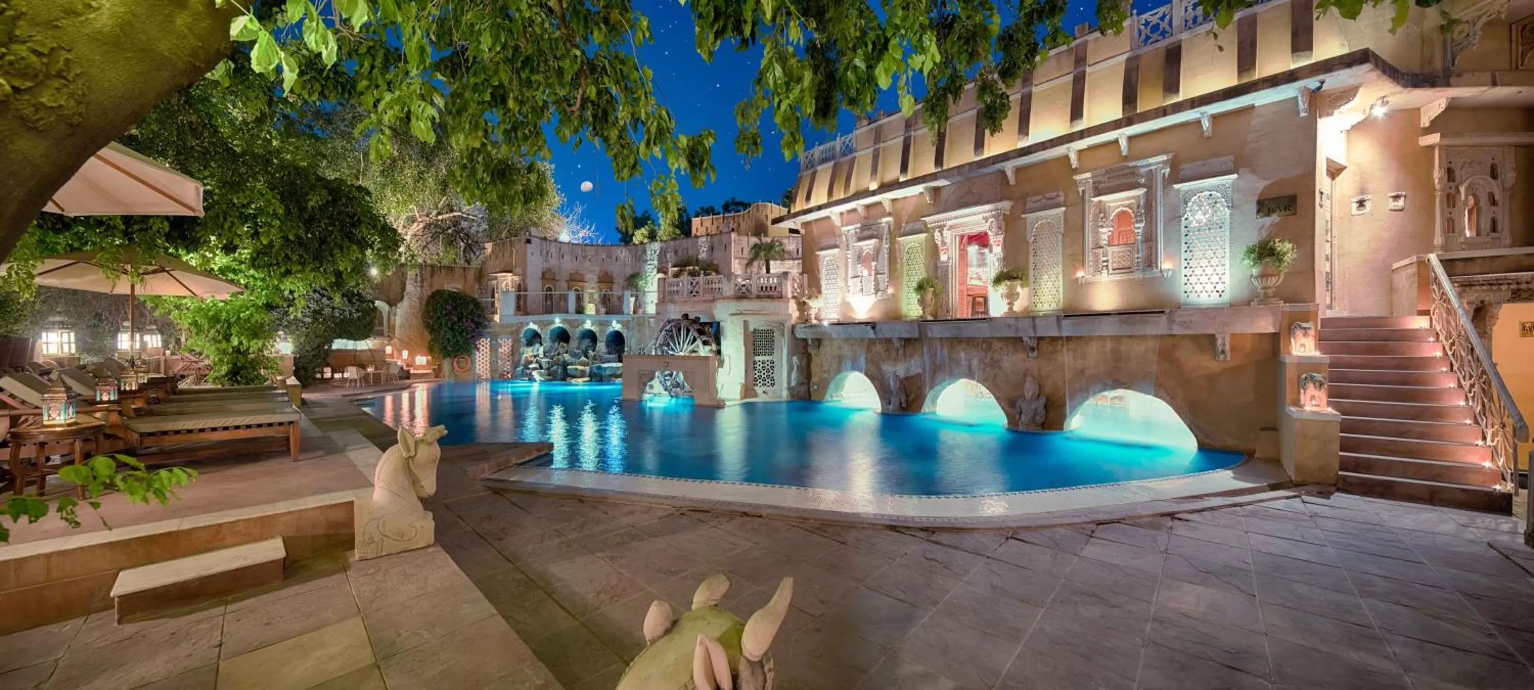 Swimming pool in Ajit Bhawan - A Palace Resort
