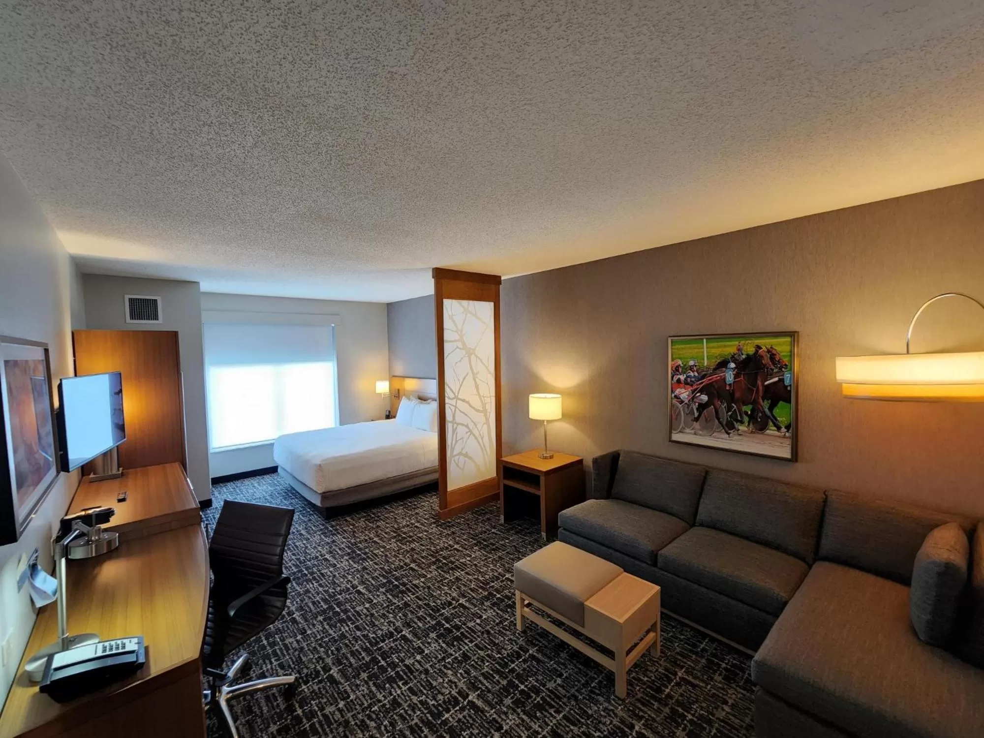 Bed in Hyatt Place at The Hollywood Casino Pittsburgh South